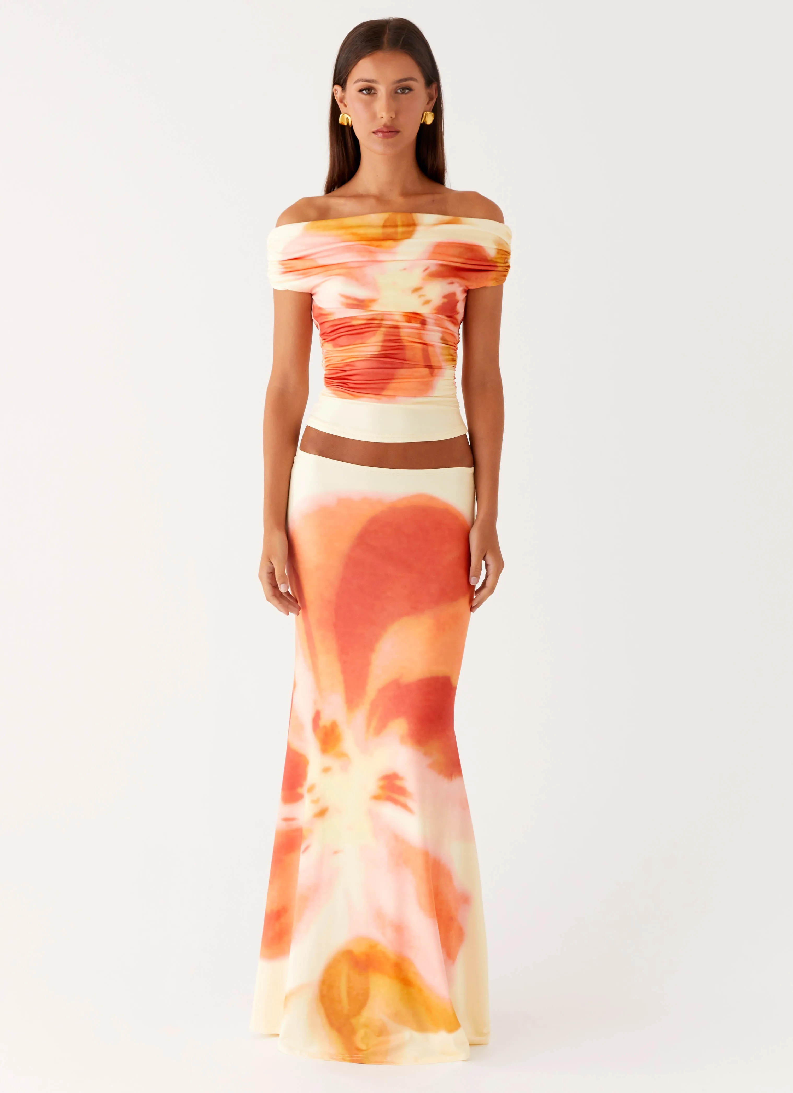 Moka Maxi Skirt - Mimosa Blossom Smooth Layer