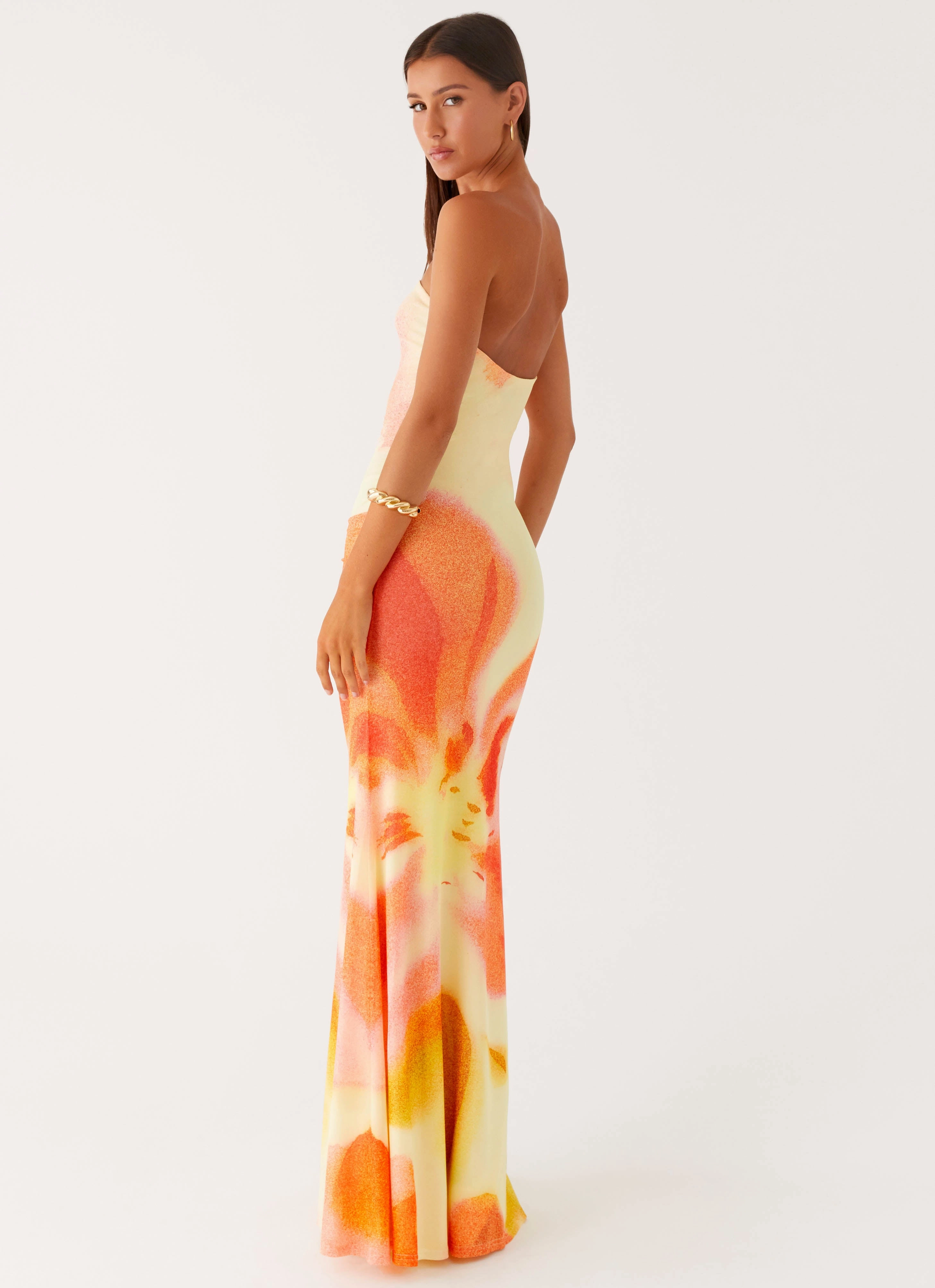 Iroha Strapless Maxi Dress - Mimosa Blossom QuickDryTechnology