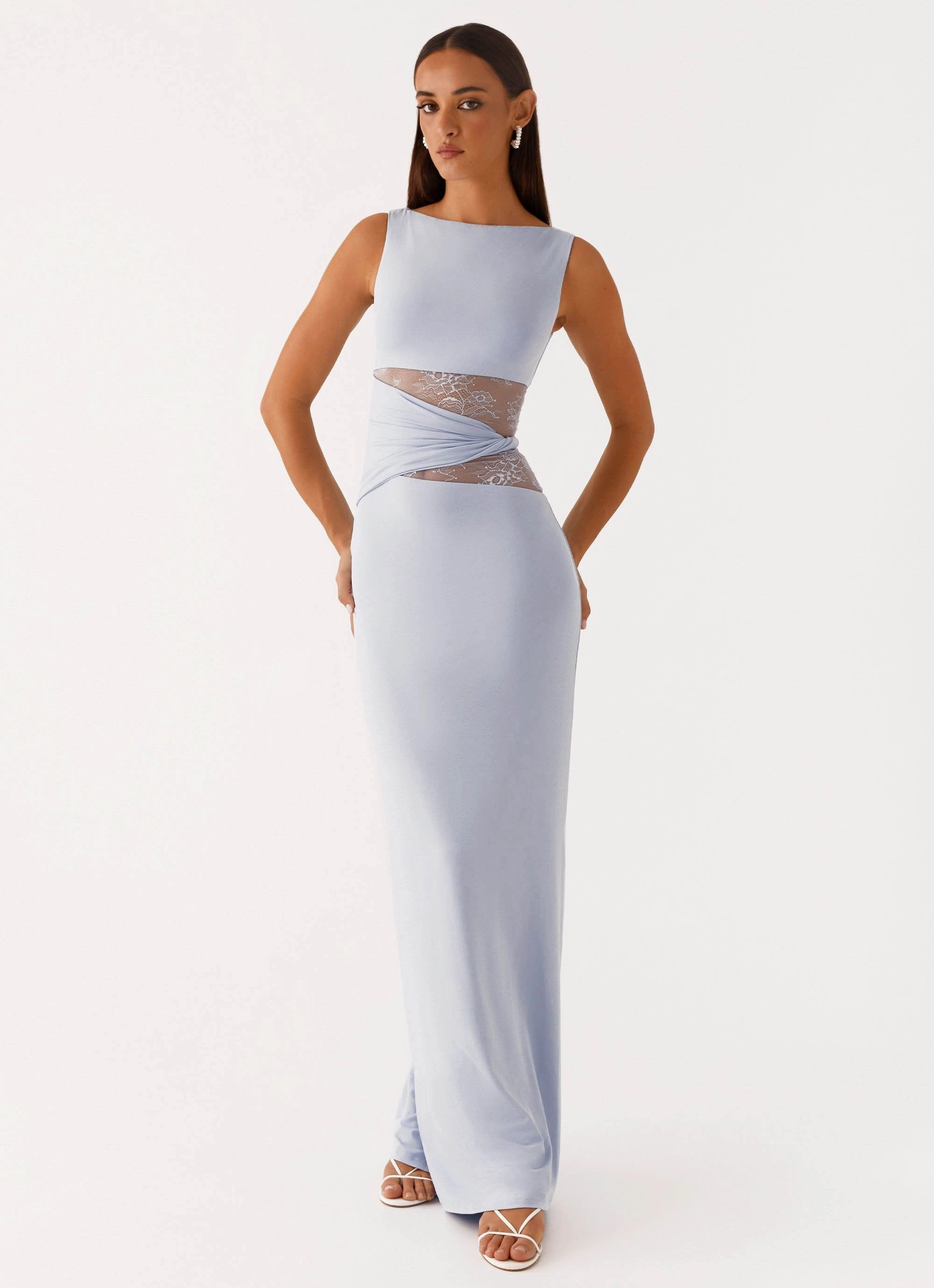 Karma Maxi Dress - Blue Coastal Soft