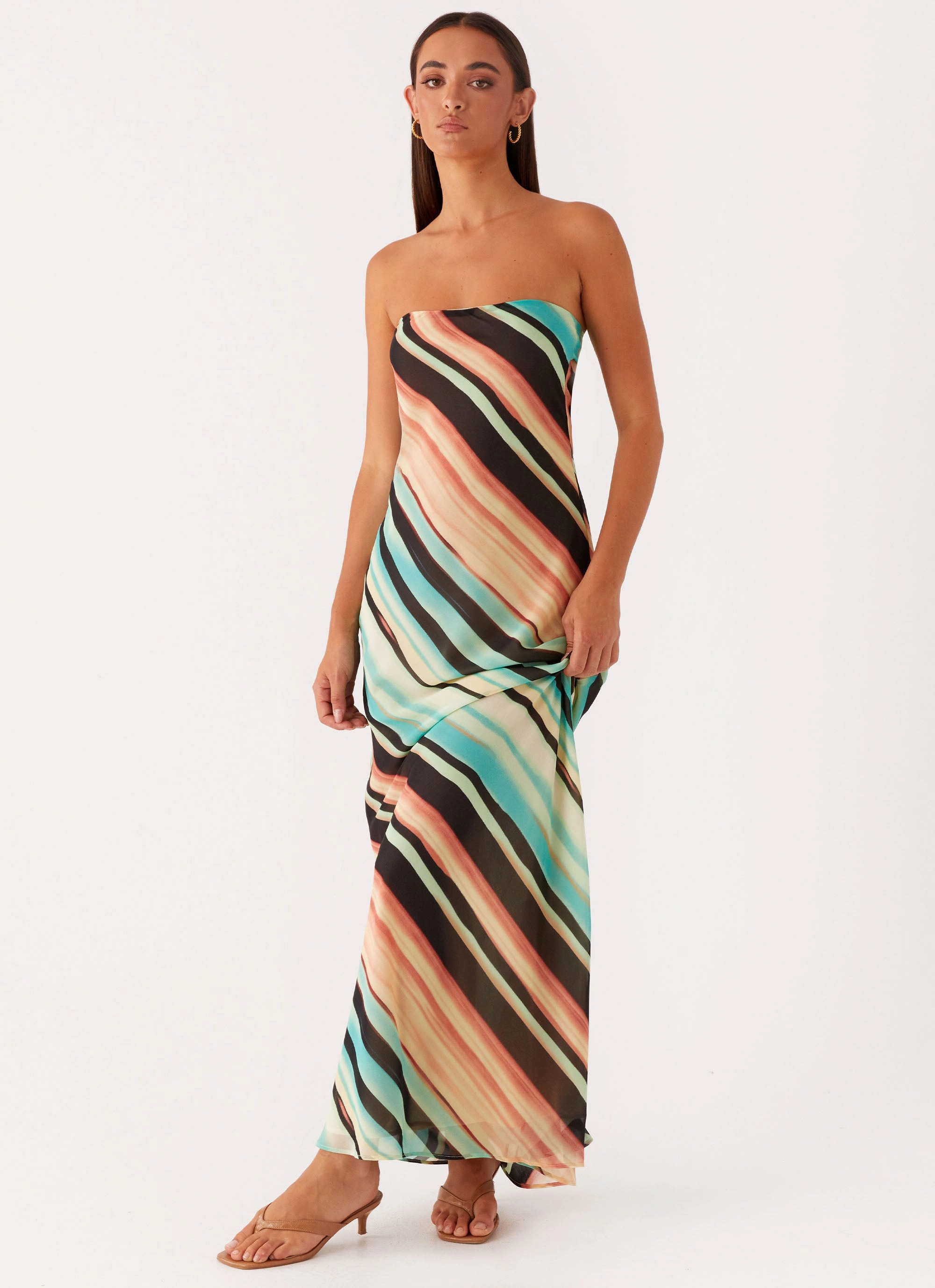 Como Maxi Dress - Stripe Fresh Look