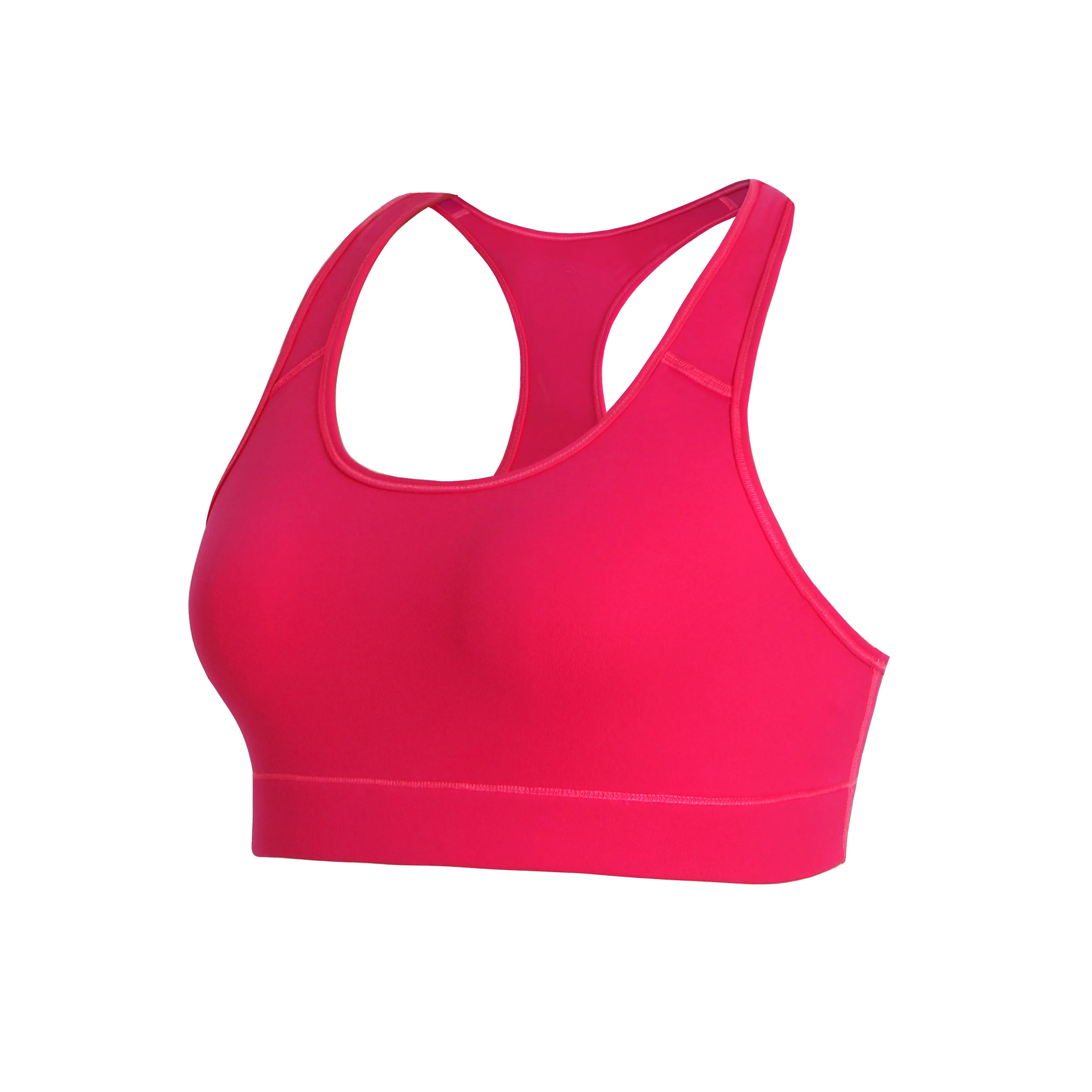 Compression Racerback Sports Bras red_Plus Size