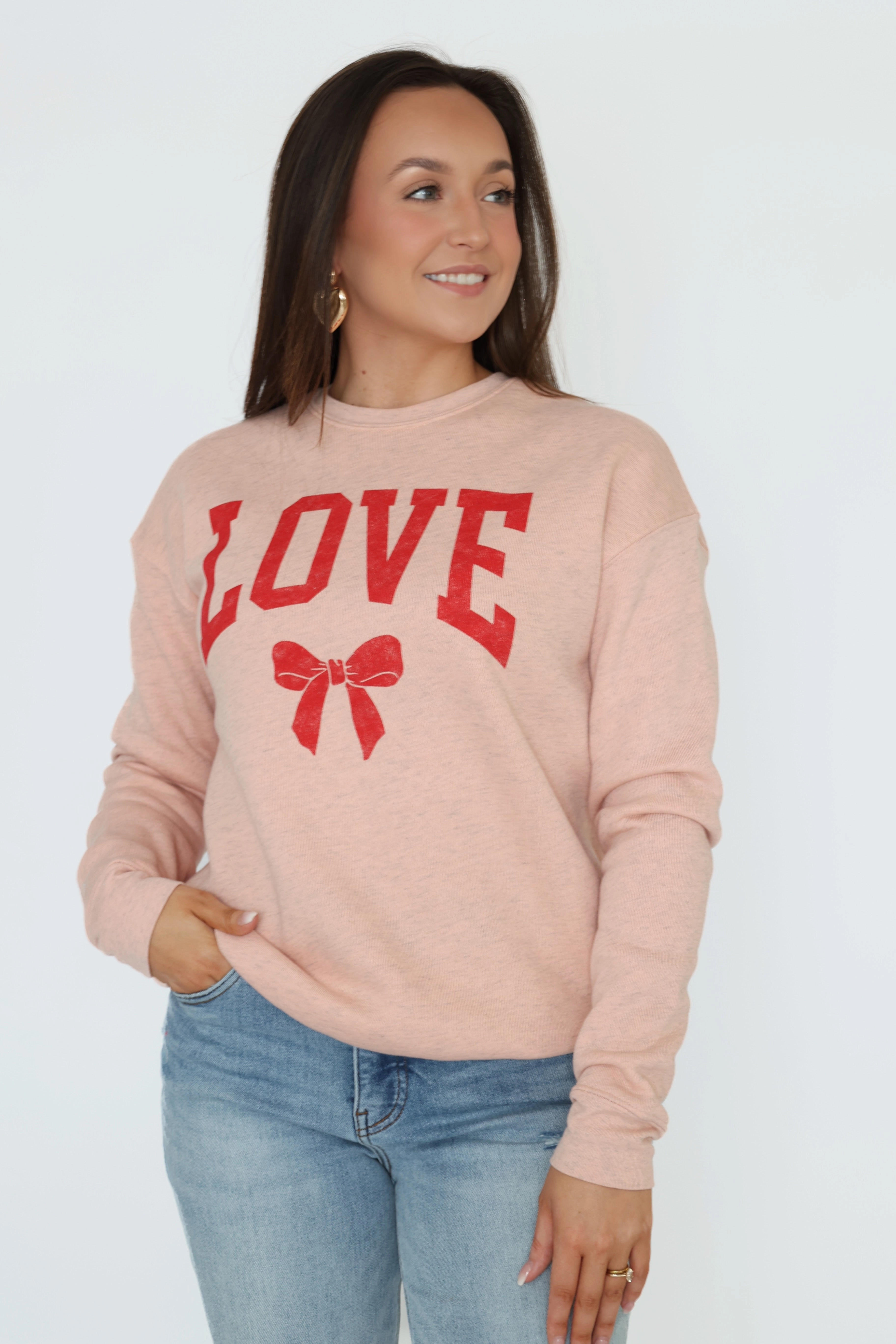 Love Bow Graphic Sweatshirt (FINAL SALE) ReinforcedStitching