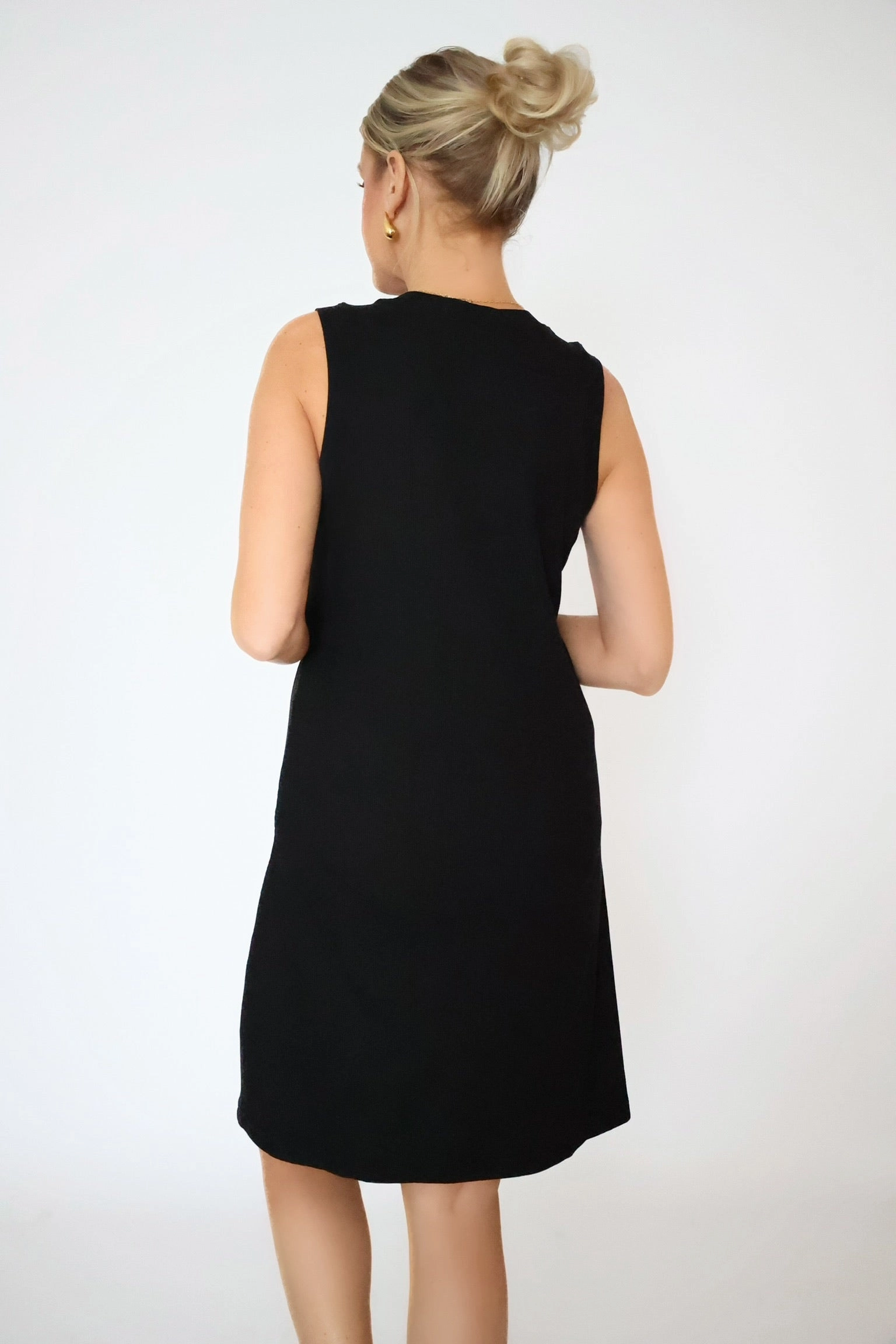 Stylish T-shirt Justine Dress - Black