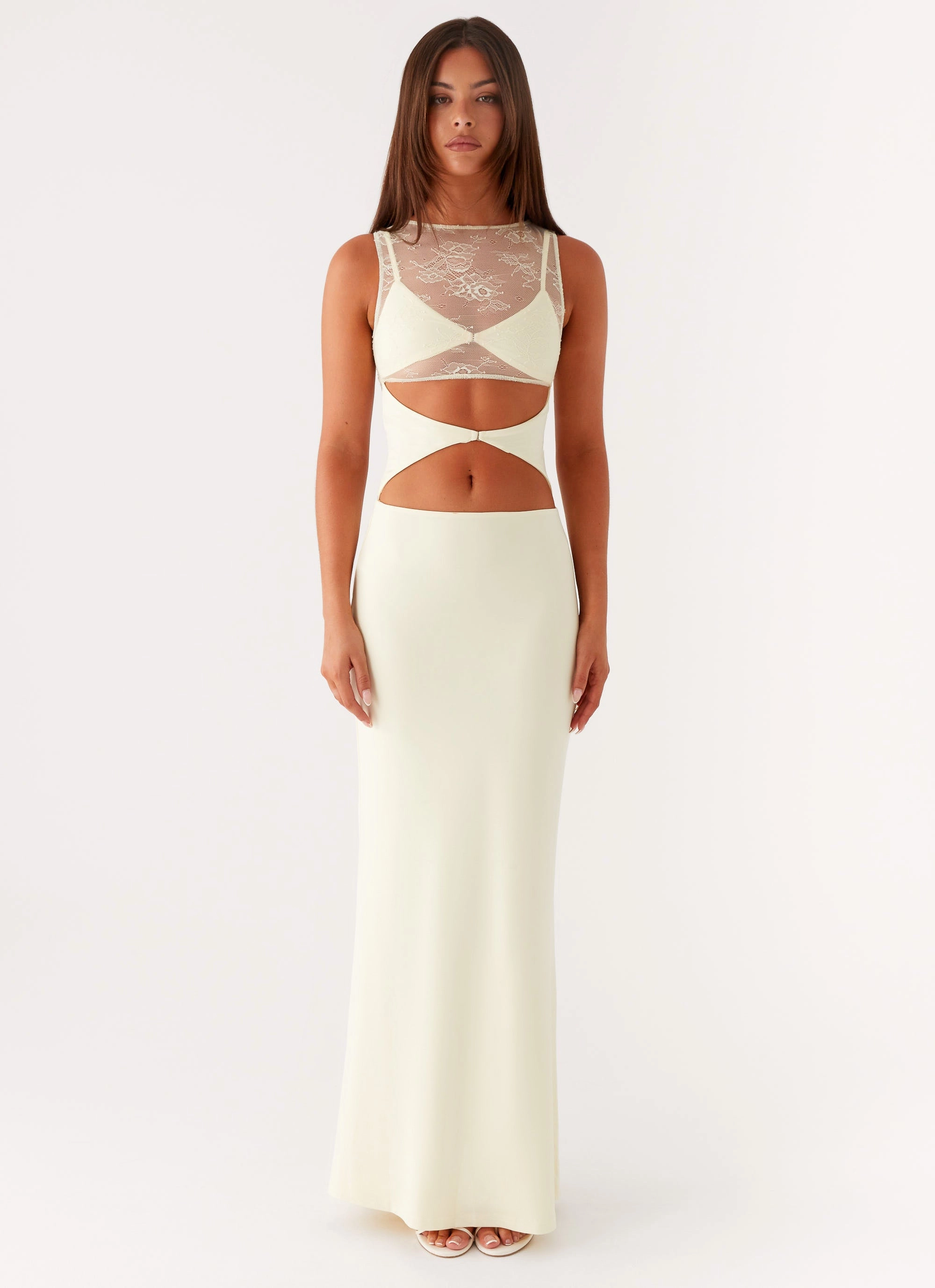 Imperial Maxi Dress - Yellow Sage Glow