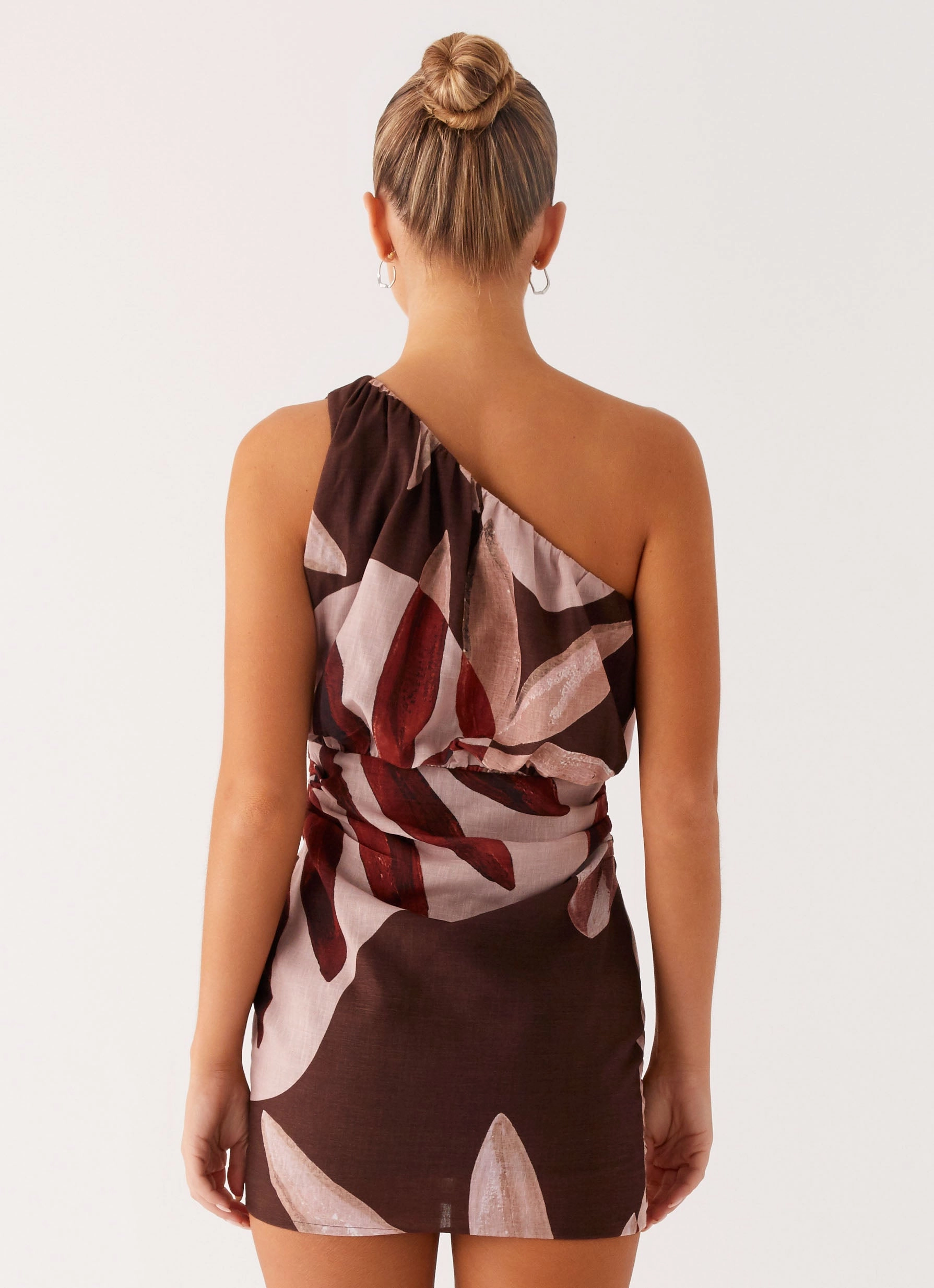 Silky Silhouette Casual Chic Wear Indianna Mini Dress - Cinnamon Palm