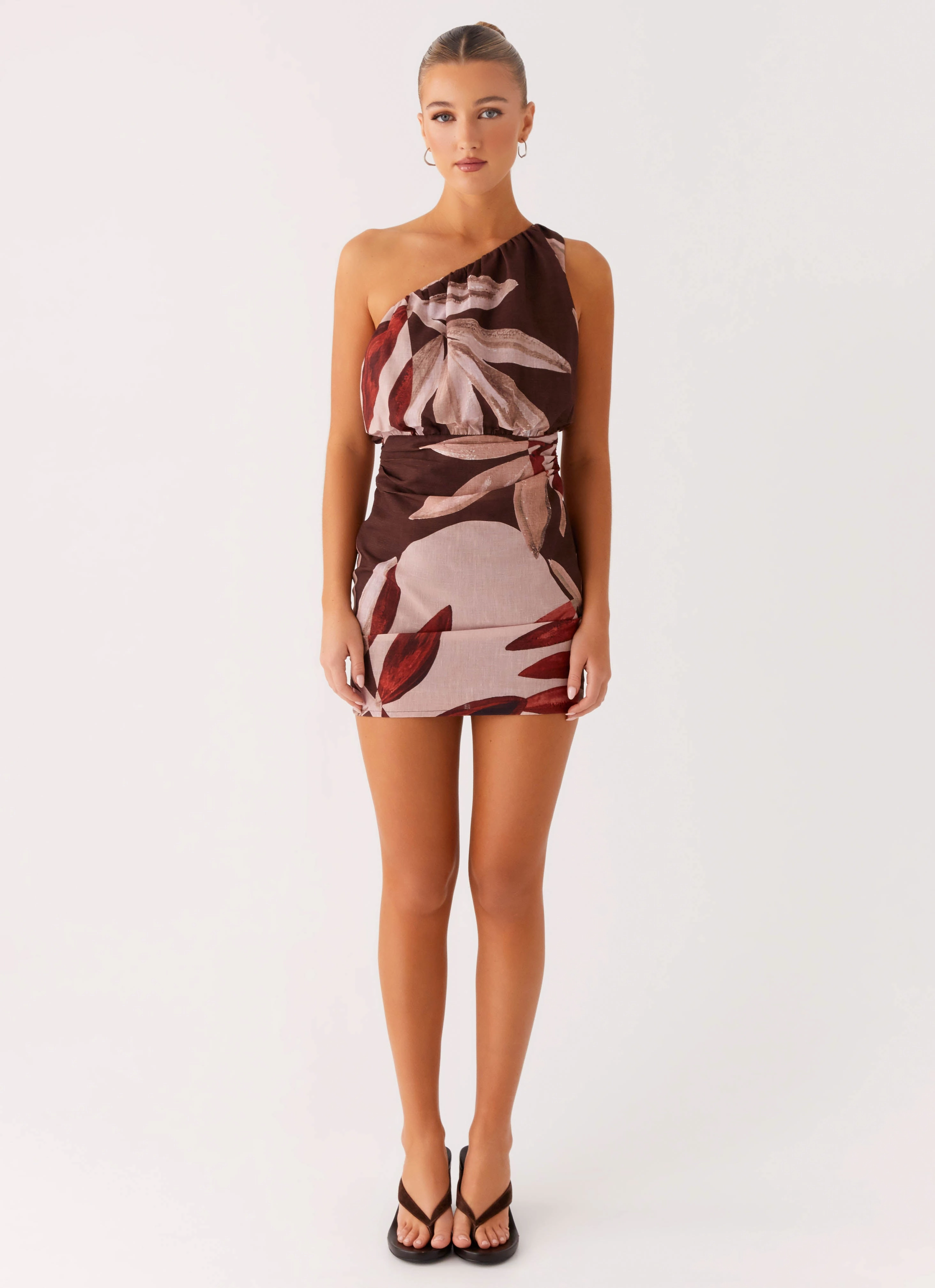 Indianna Mini Dress - Cinnamon Palm Effortless Fit