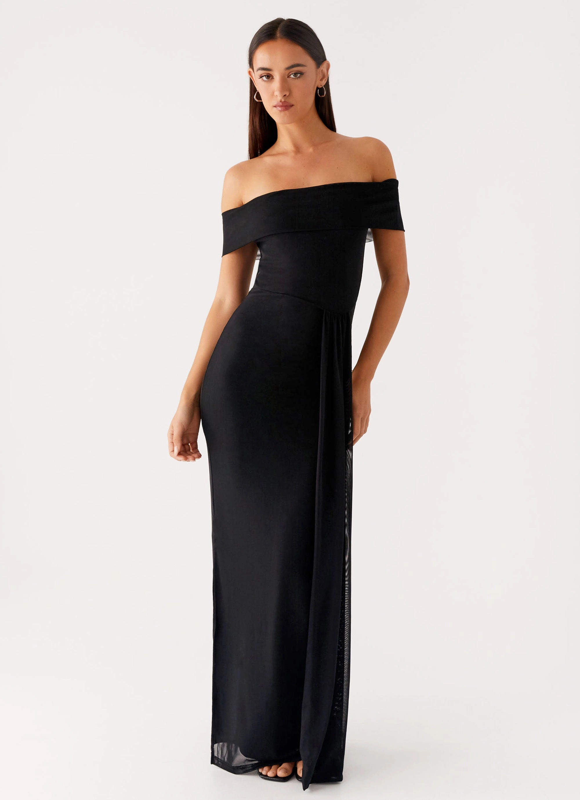 Lounge Moment Stylish Vibe Aileen Maxi Dress - Black