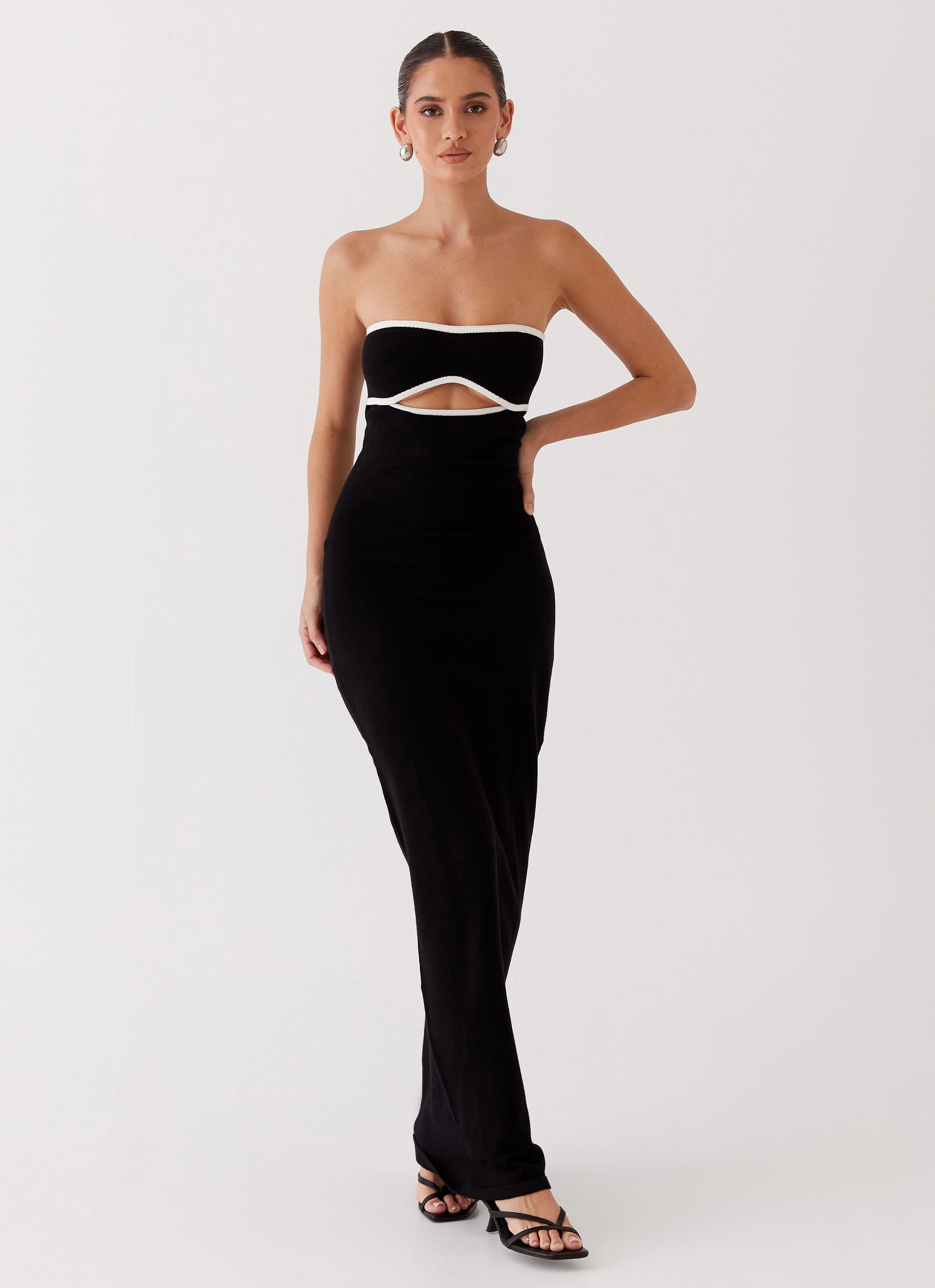 When In Rome Knit Maxi Dress - Black Global Style