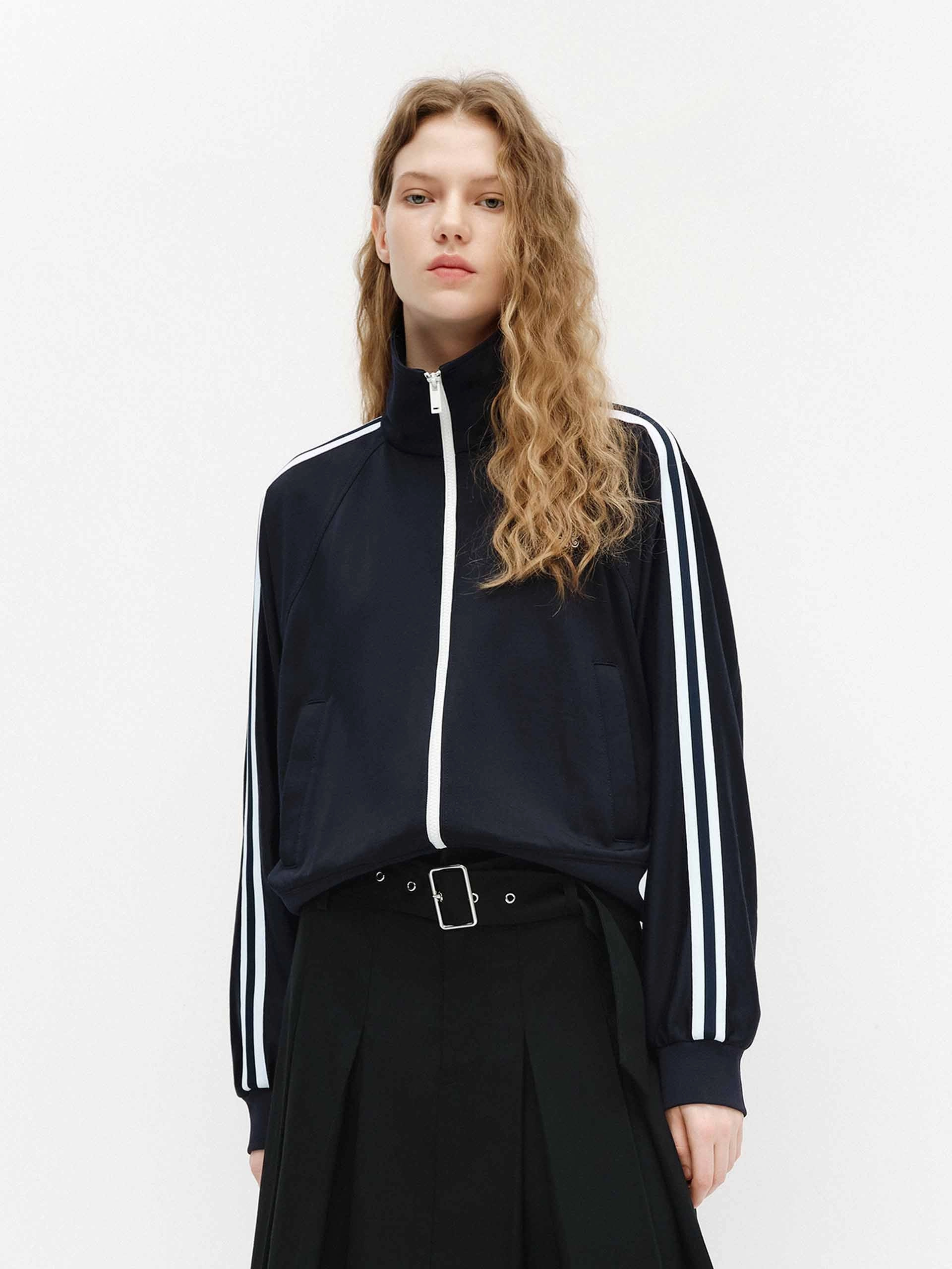 Contrast Trim Short Jacket