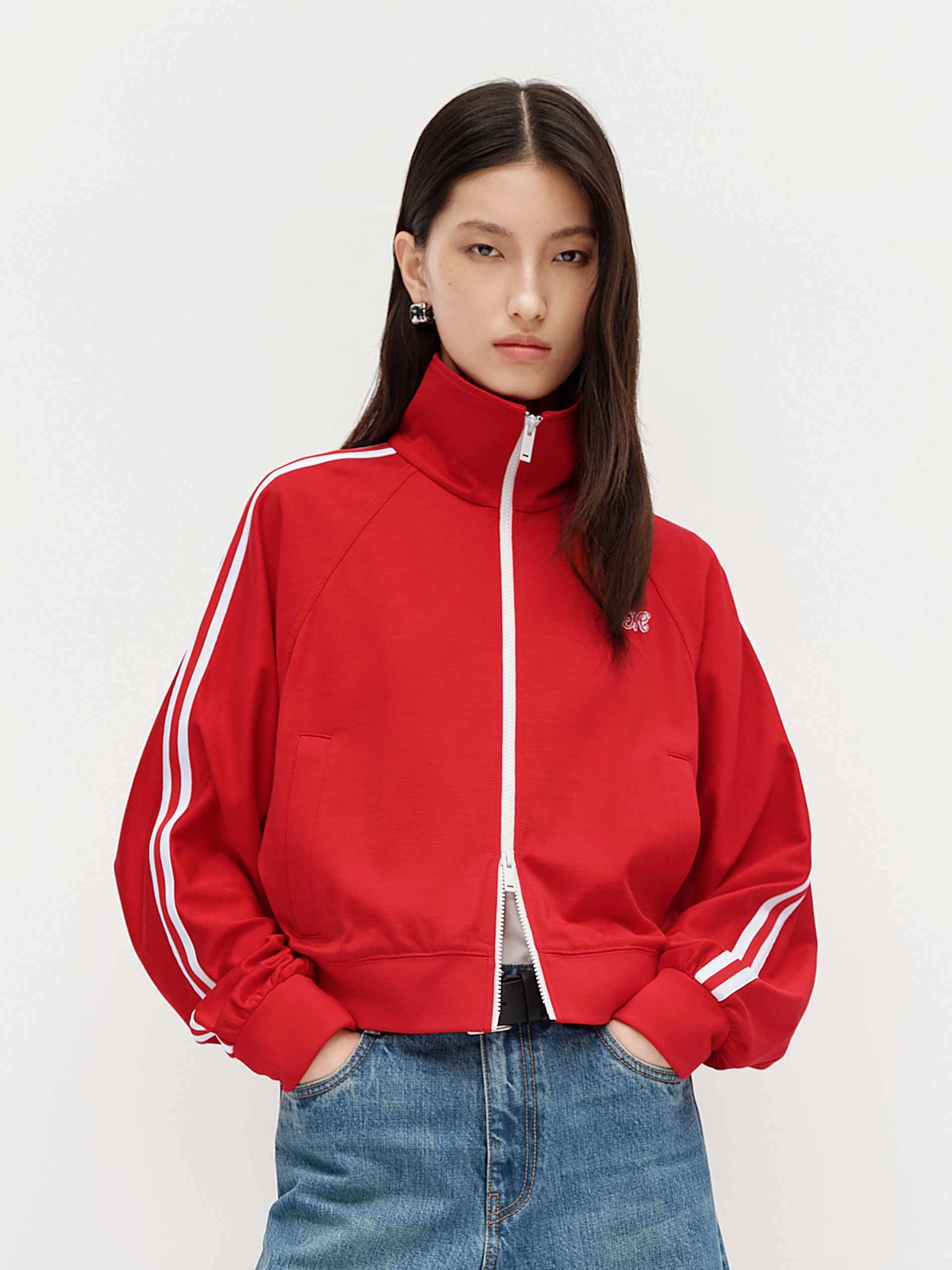Contrast Trim Short Jacket