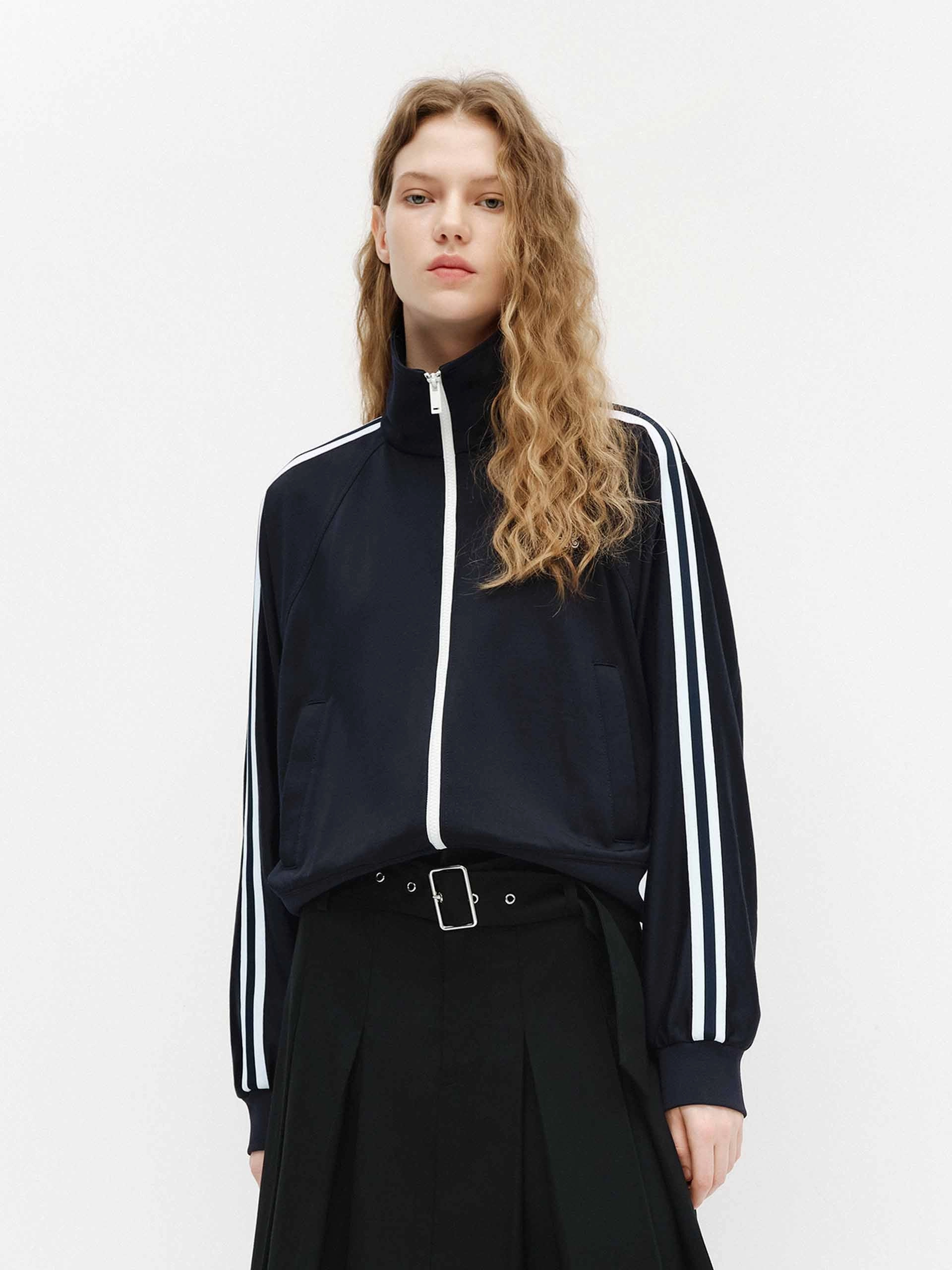 Contrast Trim Short Jacket
