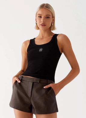 Convertible Silhouette Francisco Mini Shorts - Brown Francisco Mini Shorts - Brown No Ride-Up