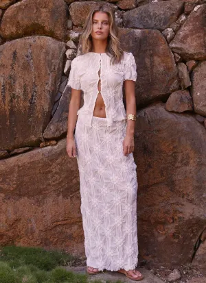 Cooling Fabric Effortlessly Low Rise Maxi Skirt - Ivory Effortlessly Low Rise Maxi Skirt - Ivory Invisible Seams