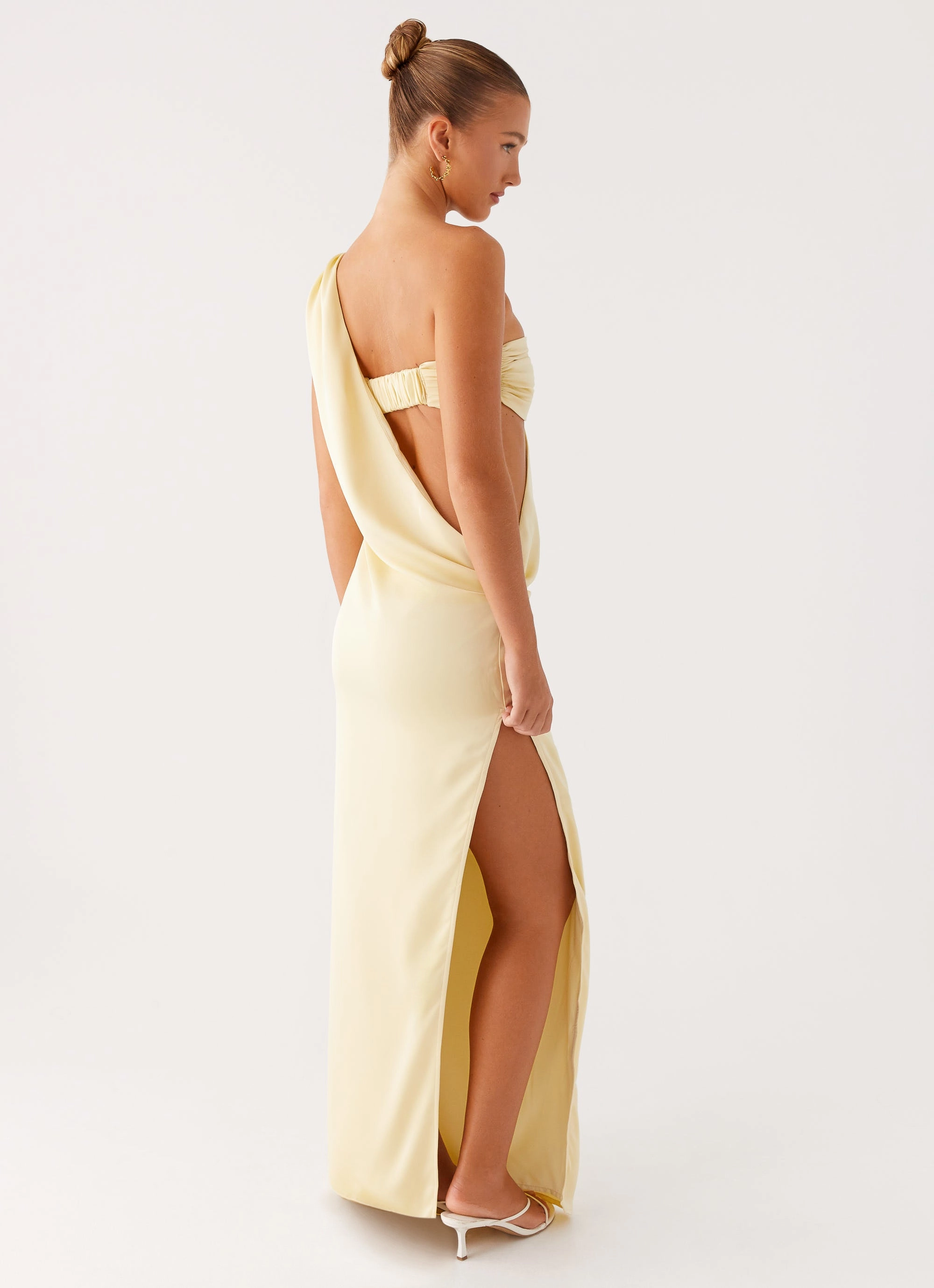 Summer Air Modern Cut Cooper Maxi Dress - Yellow