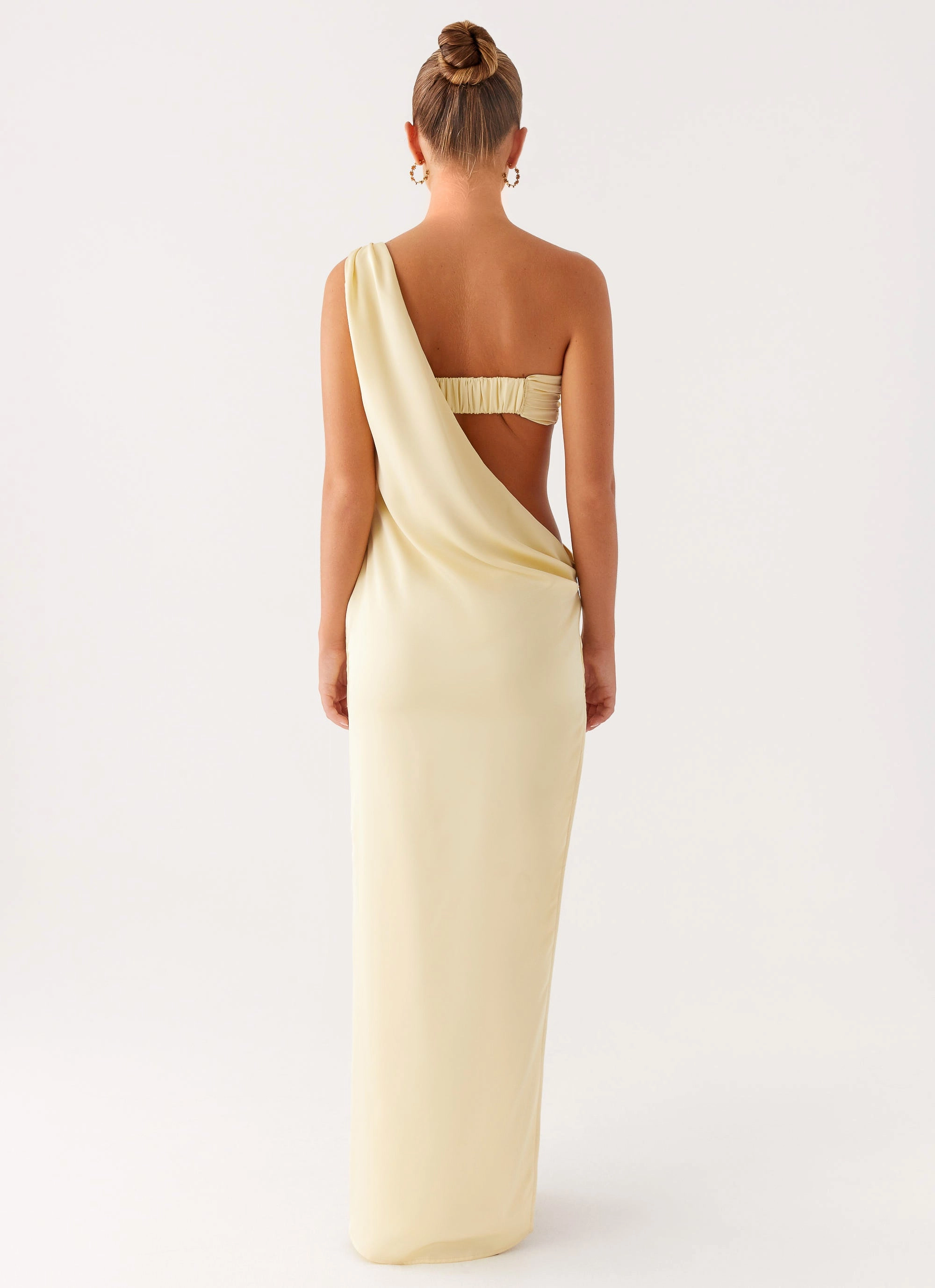 Bold Statement Autumn-Season Cooper Maxi Dress - Yellow