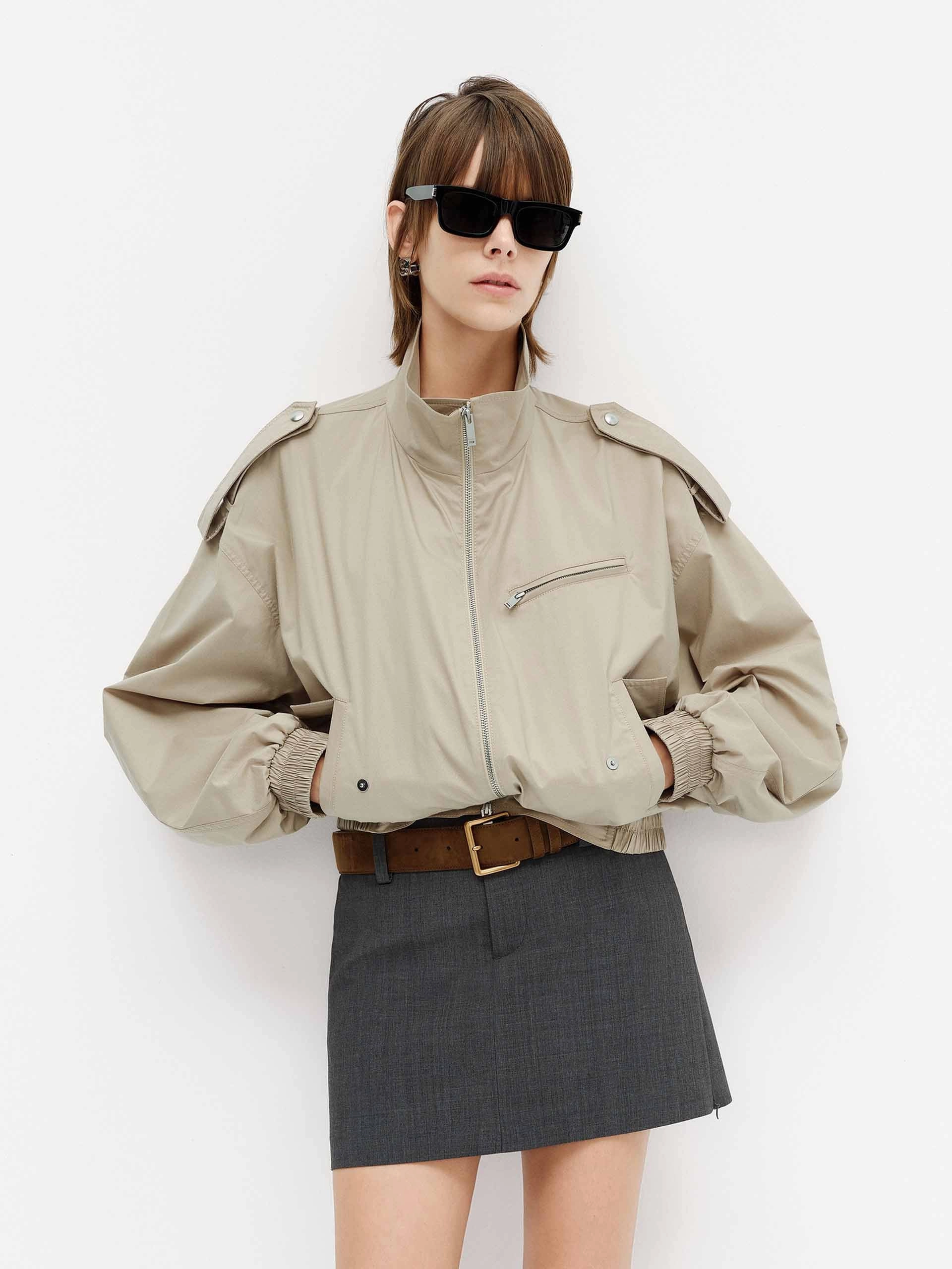 Cotton Blend Regular Jacket