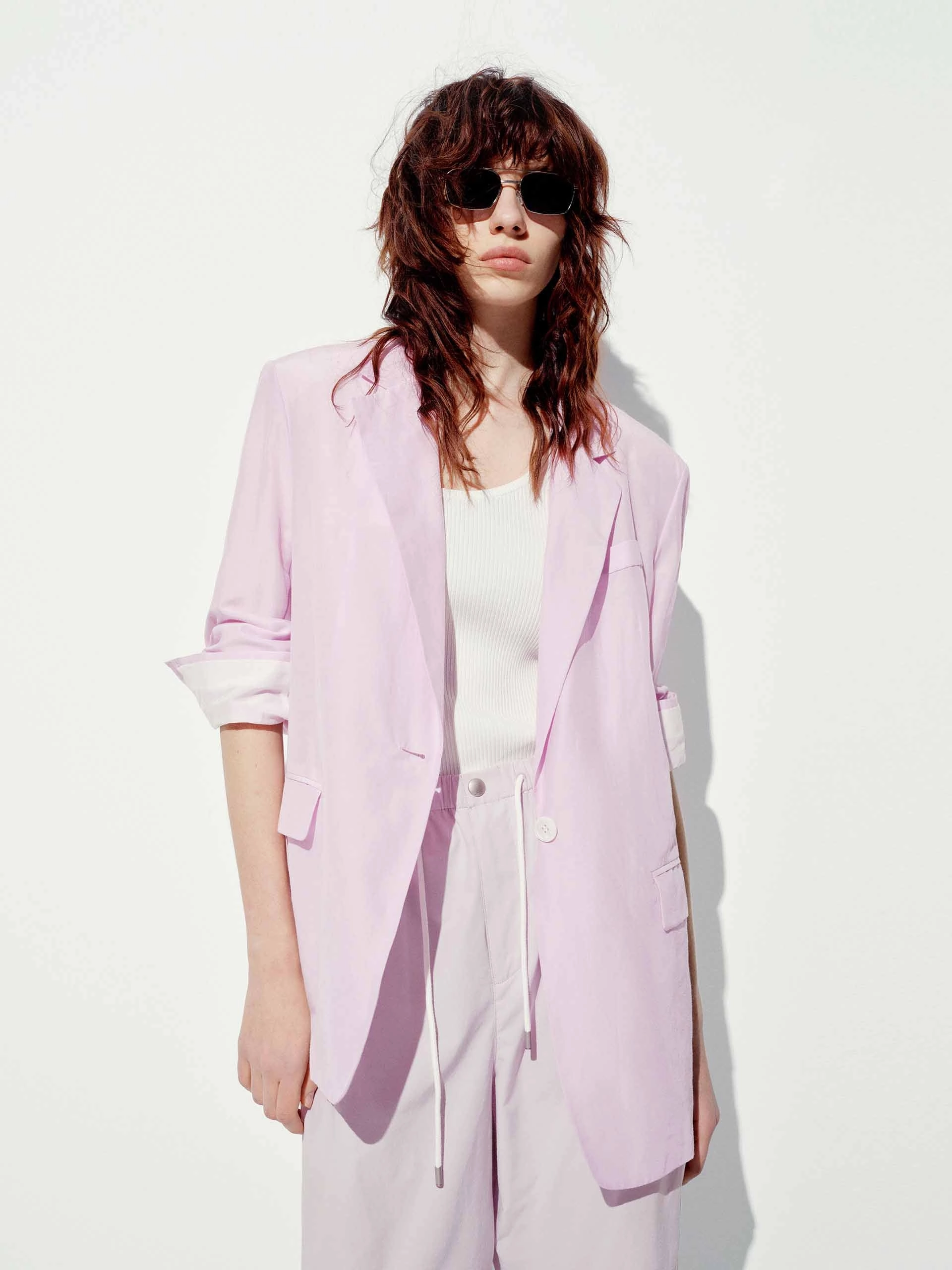 Cotton Silk Blend Blazer