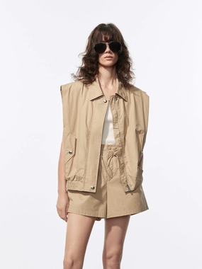 Cotton Sleeveless Jacket