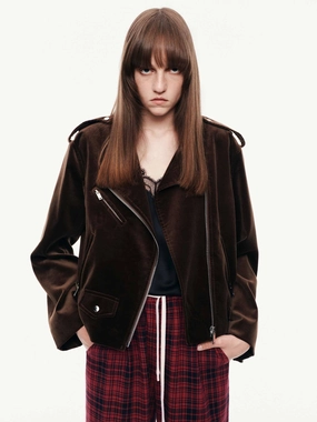 Cotton Zipper Biker Jacket Cotton Zipper Biker Jacket