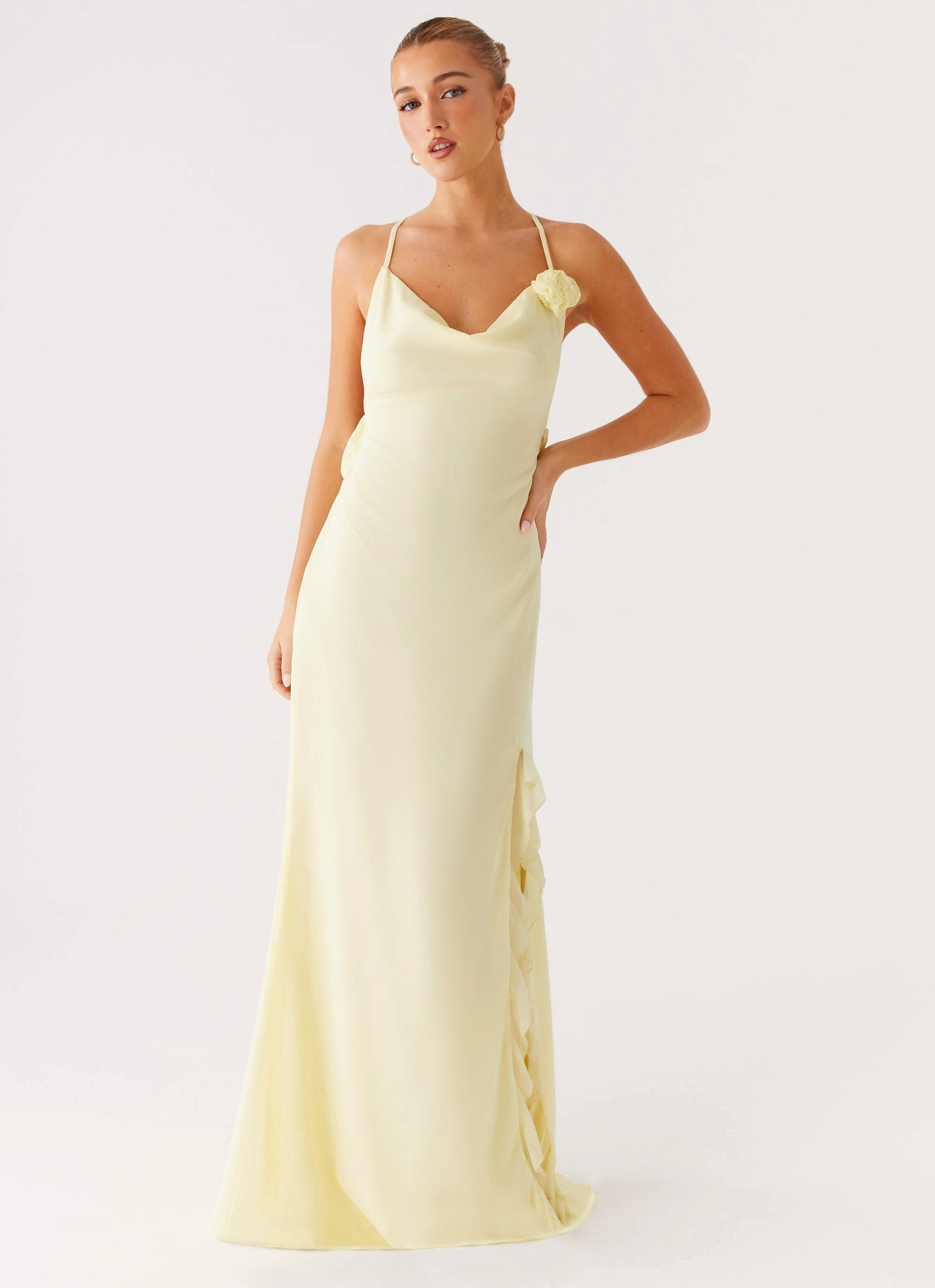 All Look First Class Maxi Dress - Yellow