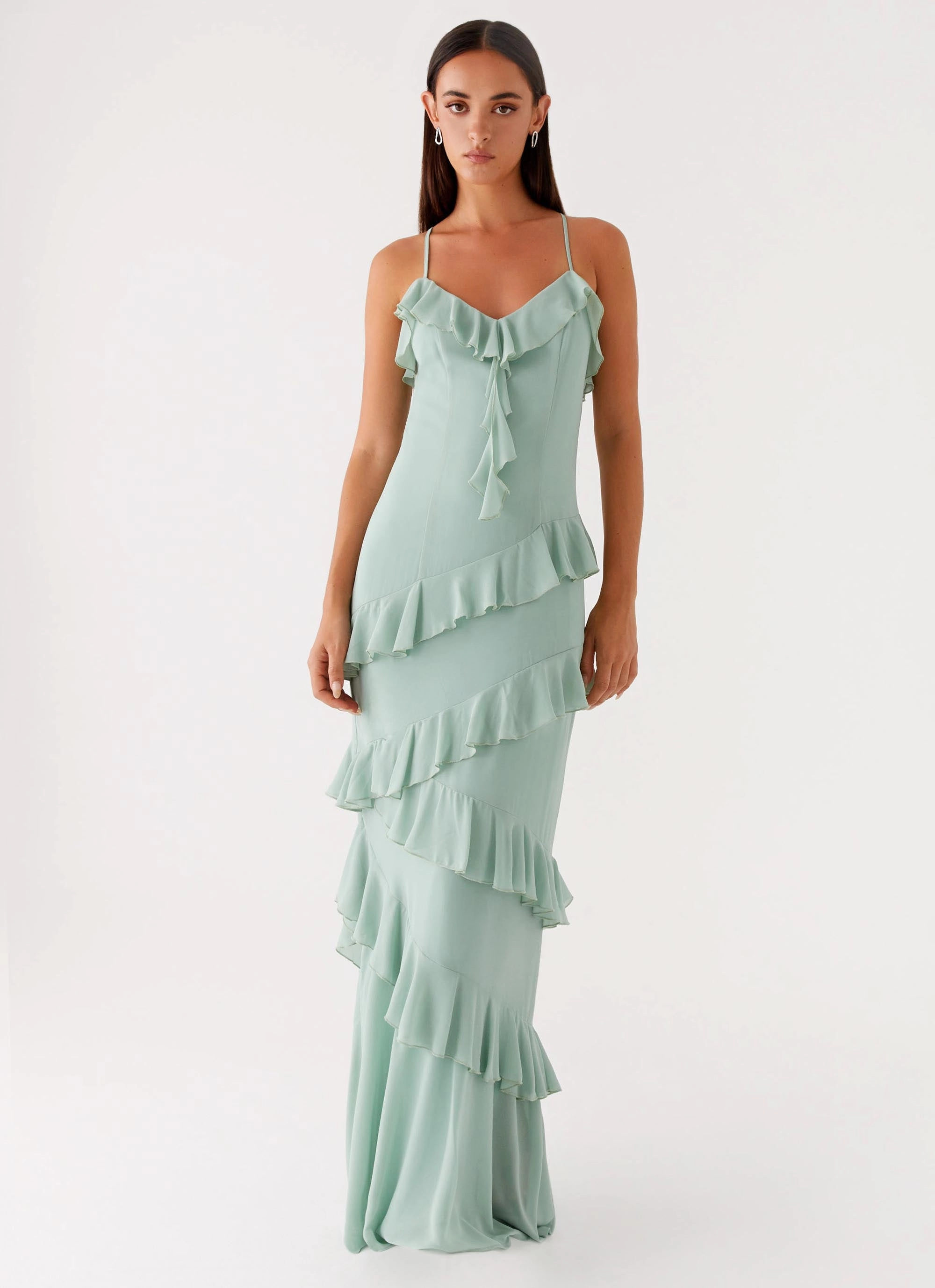 Country Club Maxi Dress - Sage Soft Motion