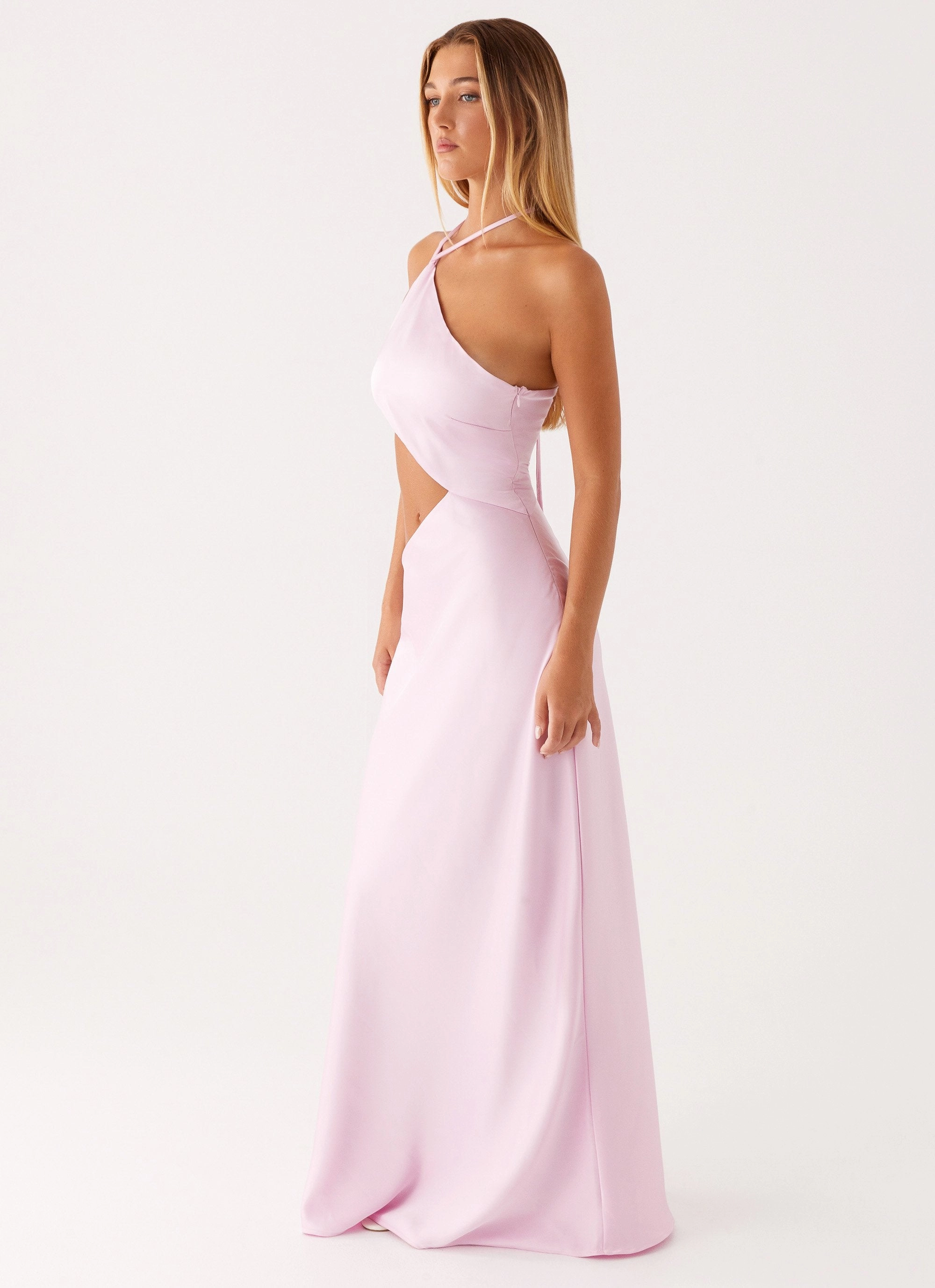 Courtney Maxi Dress - Pink Tailored Cut