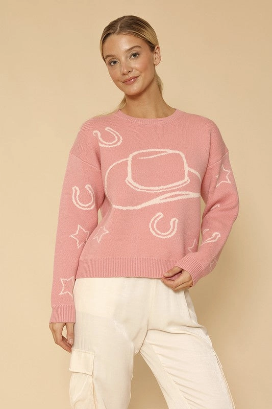 Cowgirl Sweater- Final Sale Flexible Knit AbrasionResistant Edging