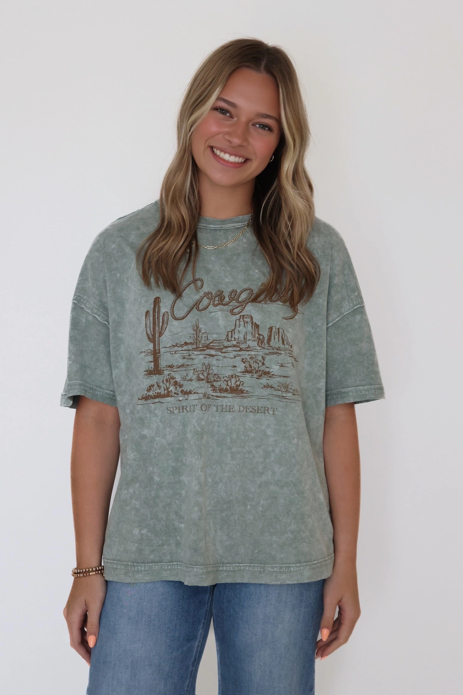 Cowgirls T-shirt Flexible Ribbing Stretch Weave Construction