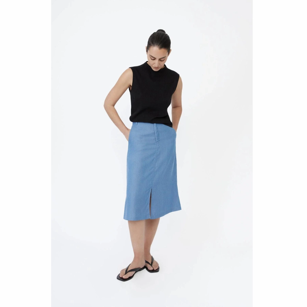 DAL THE LABEL Modal Ribbed Knit Tank, Black Sporty Comfort Wear