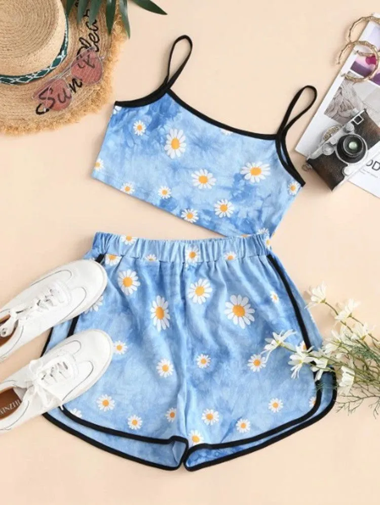 Creative Summer City Casual Women Pants Sets Trendy Shorts