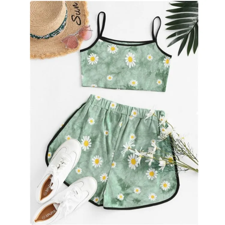 Creative Summer City Casual Women Pants Sets Trendy Shorts
