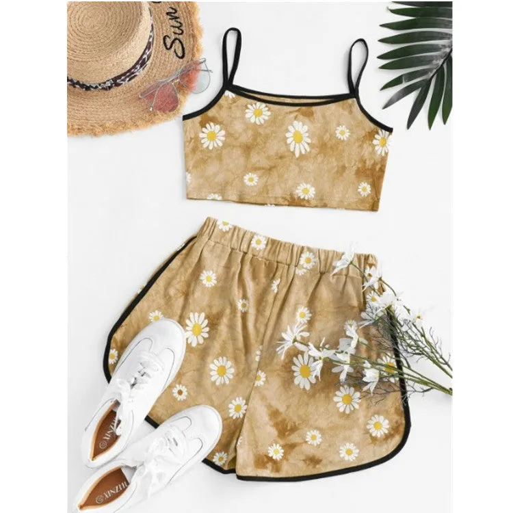 Creative Summer City Casual Women Pants Sets Trendy Shorts
