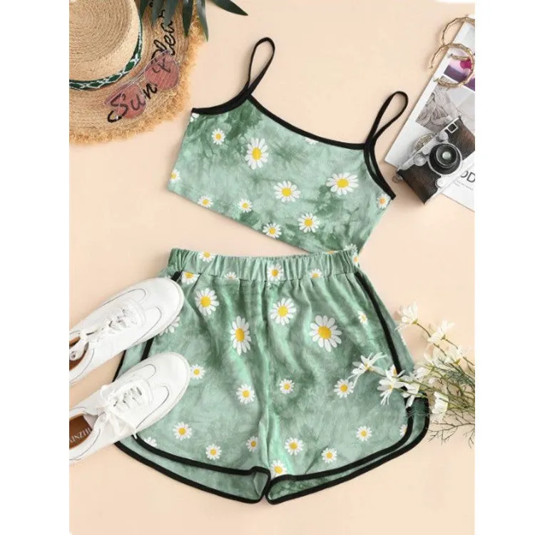 Creative Summer City Casual Women Pants Sets Trendy Shorts