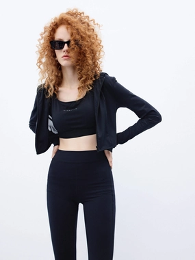 Cropped Hood Jacket with Tank Top Cropped Hood Jacket with Tank Top