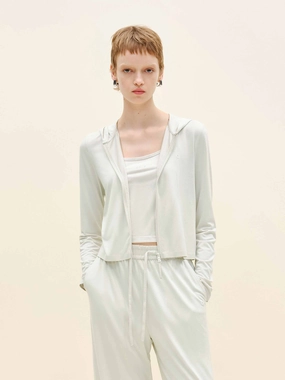 Cropped Long Sleeves Coat