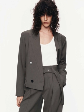 Cropped Structured Blazer Cropped Structured Blazer