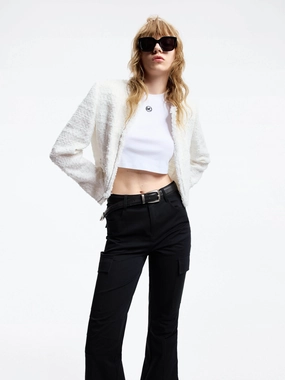 Cropped Tweed Jacket