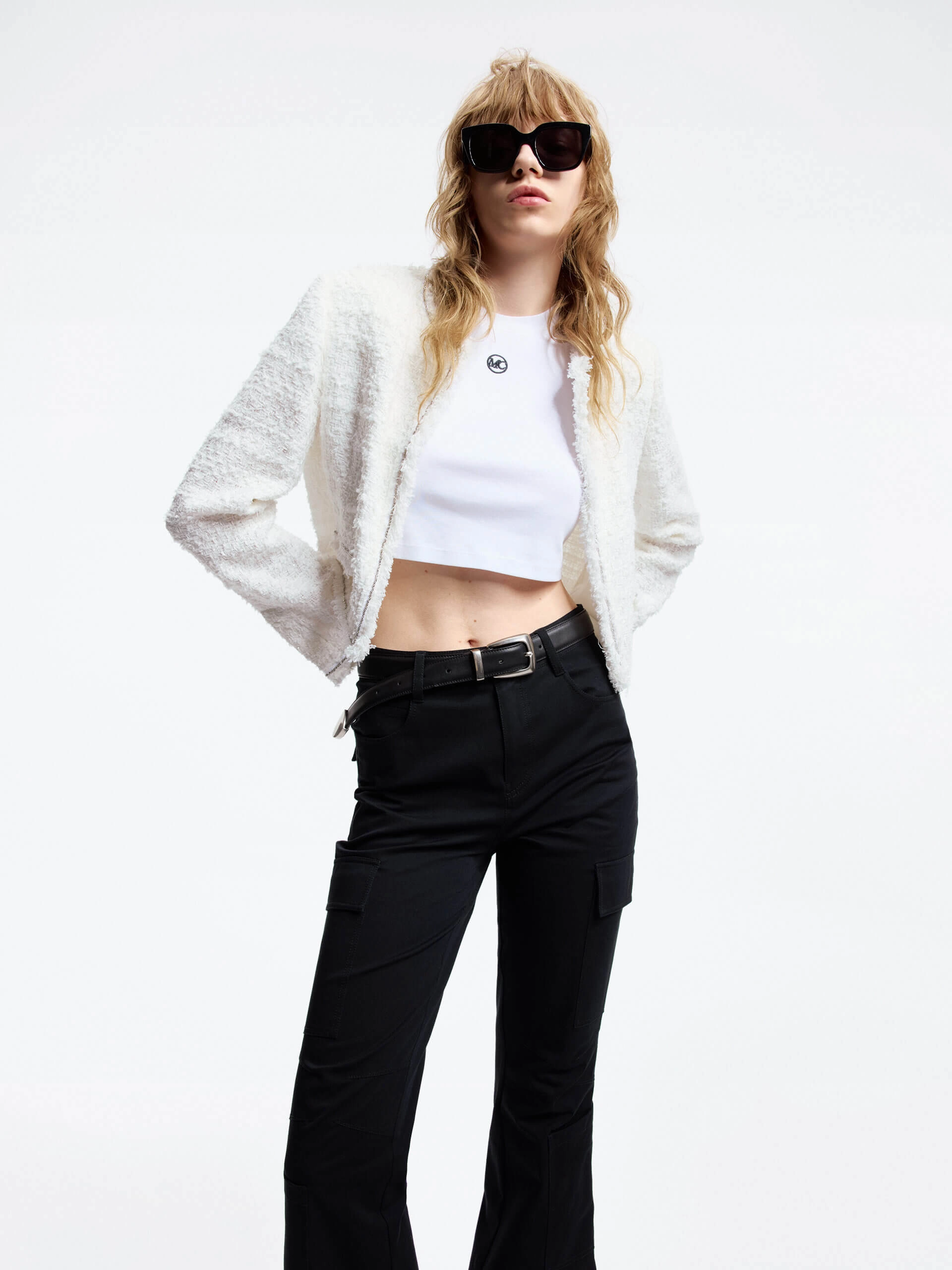 Cropped Tweed Jacket