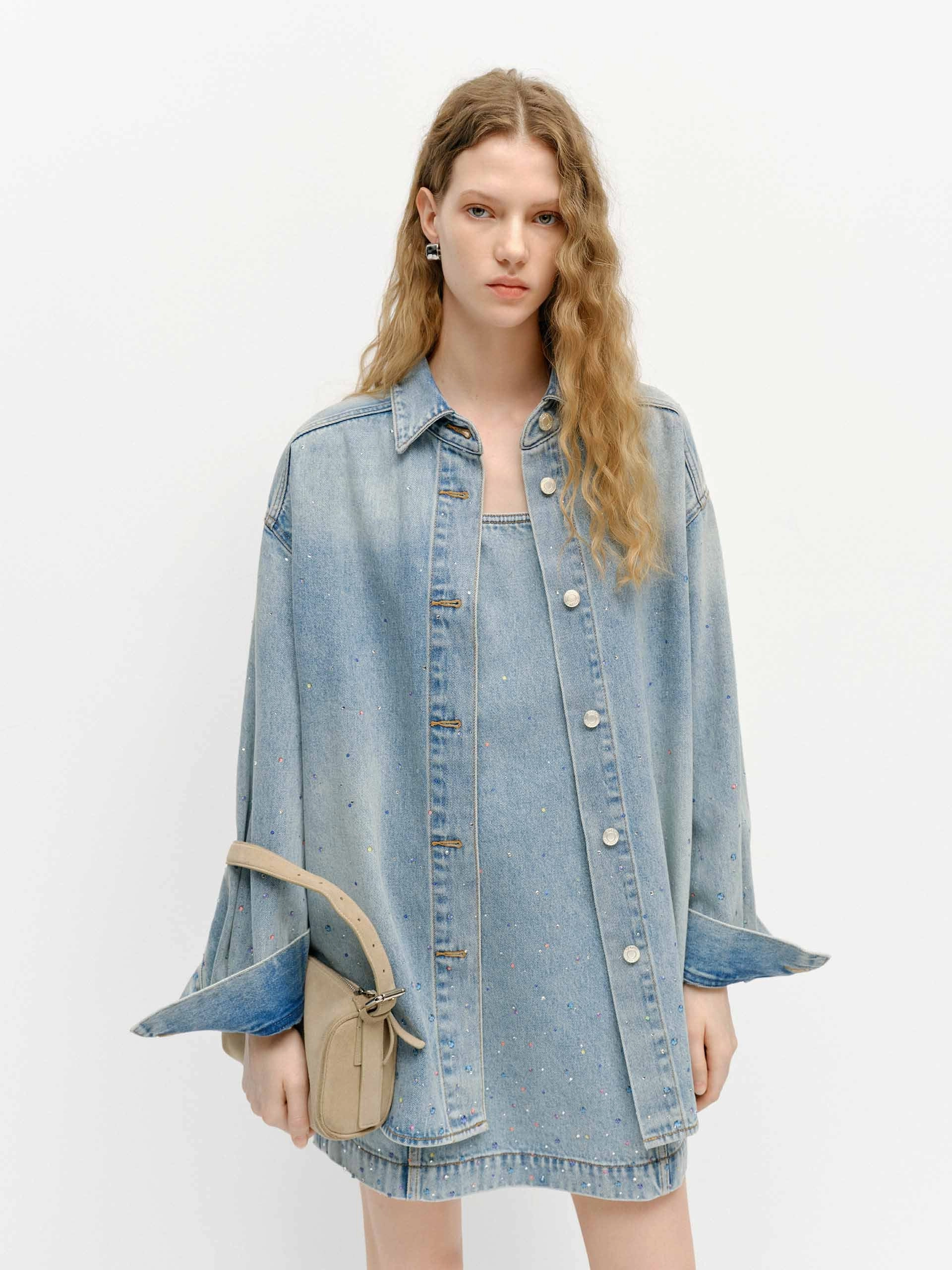 Crystal Detail Cotton Jacket