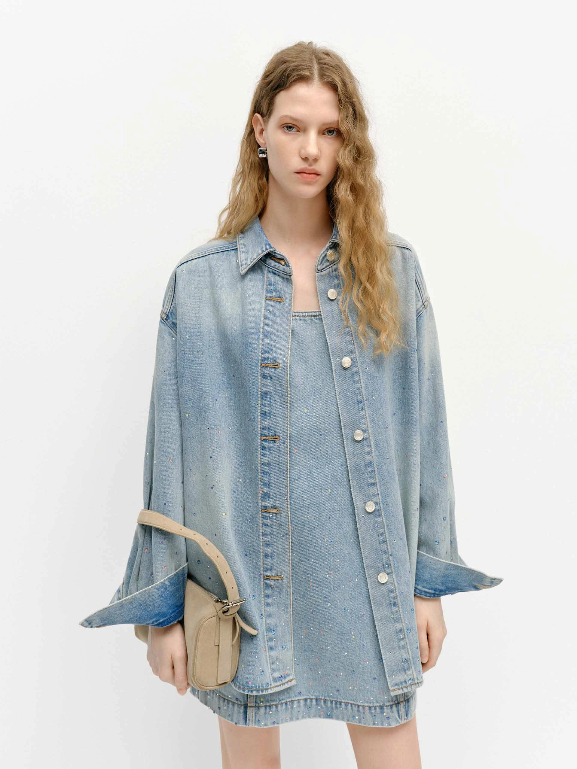 Crystal Detail Cotton Jacket