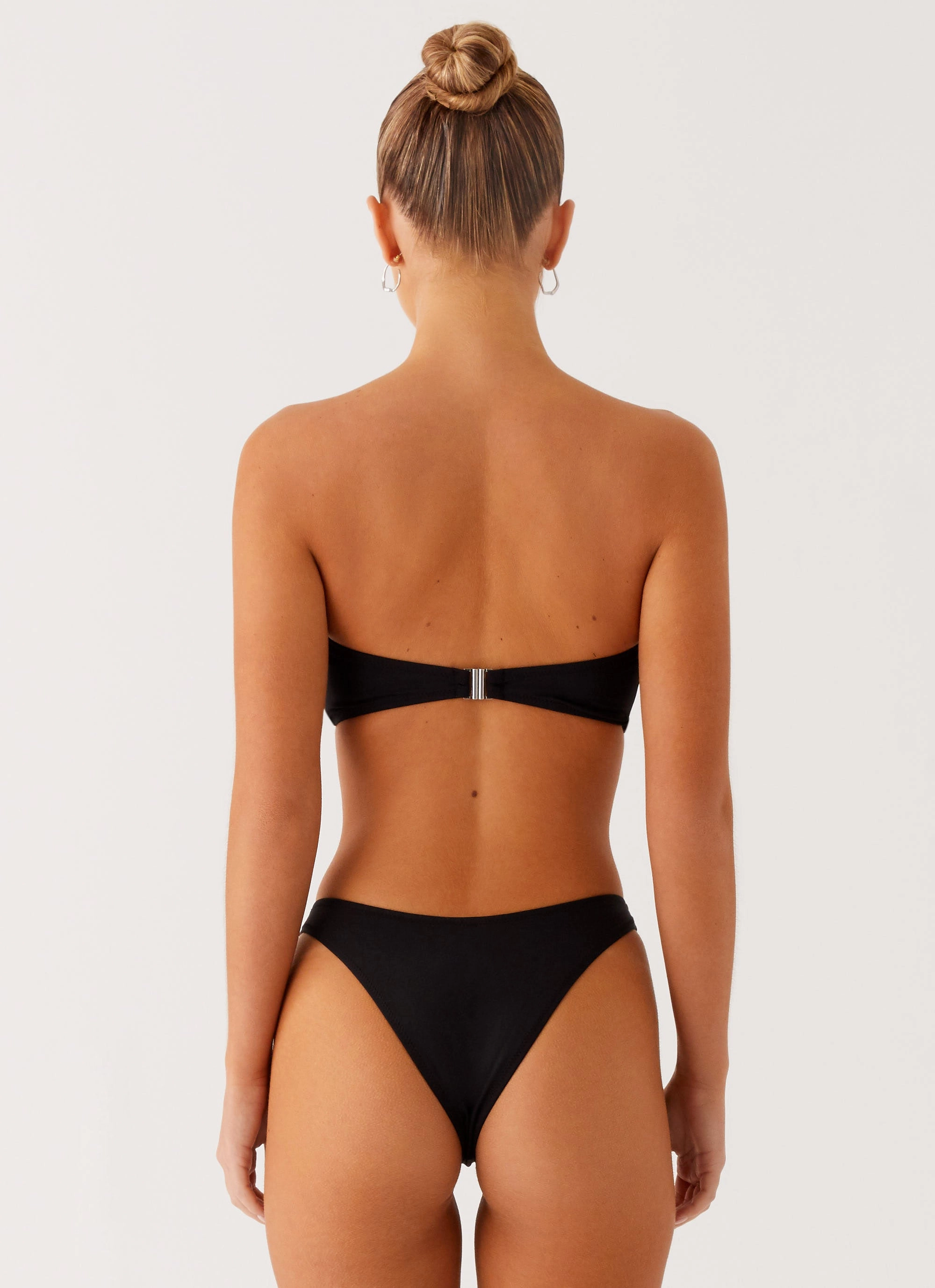 Water Attire Quick Release Buckle System Cuba Bikini Bottoms - Black