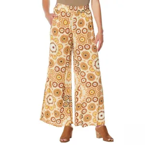 Curations Women's Plus Size Wide Leg Gauze Pants