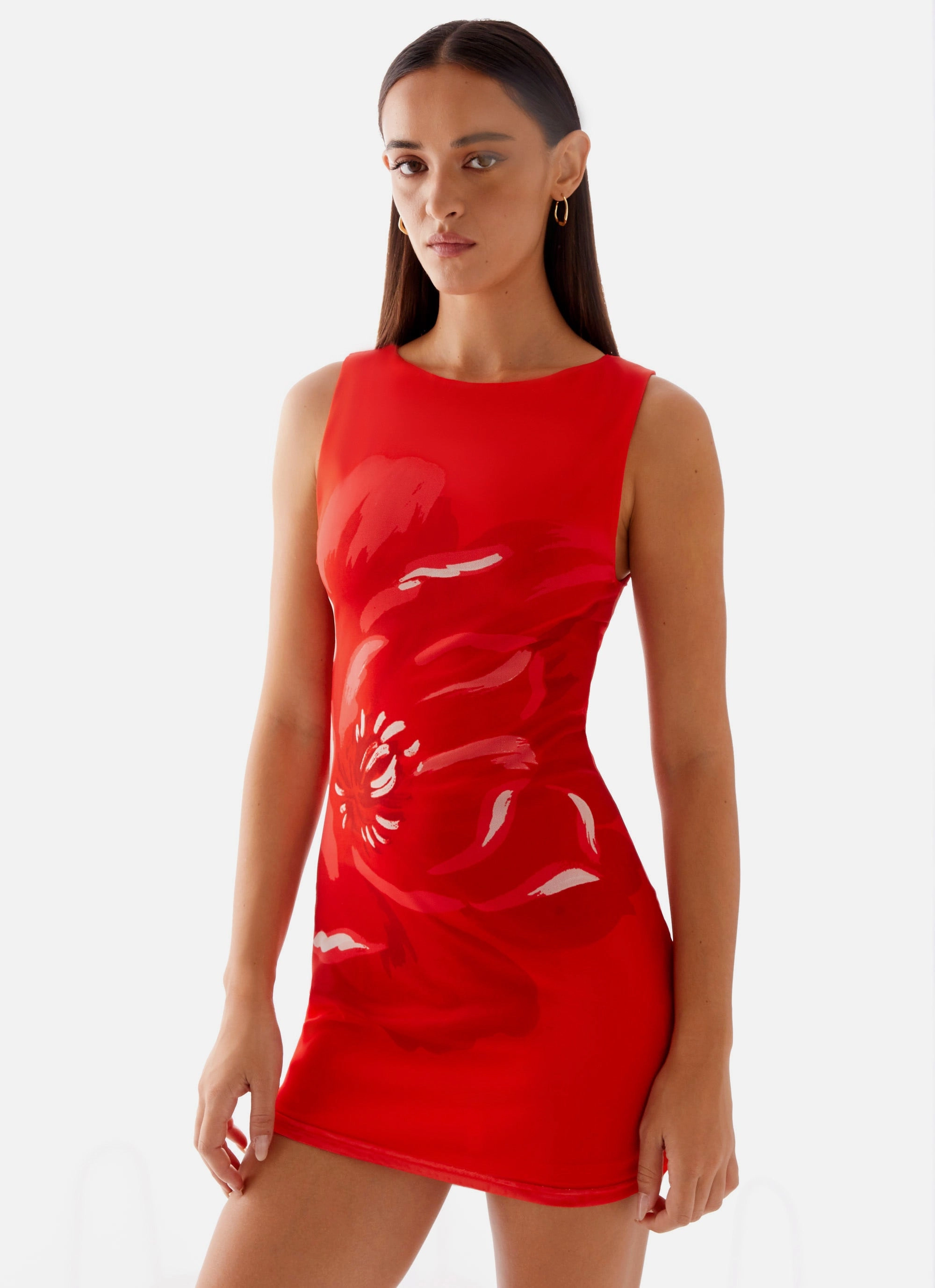 Happy Hour Mini Dress - Red Trendy wrap gown