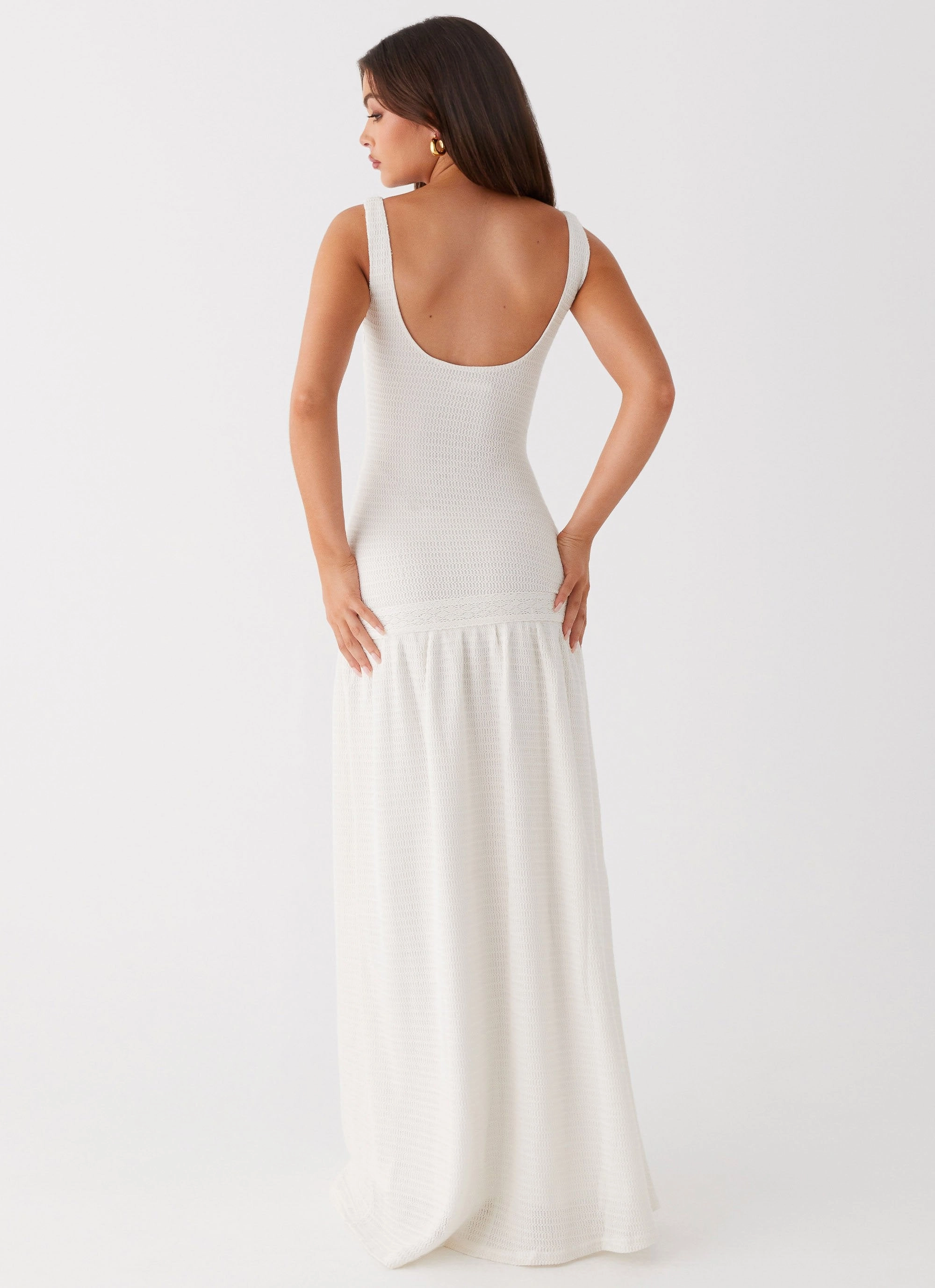 Lyrical Maxi Dress - Ivory Flexible Fit Perfect Mood