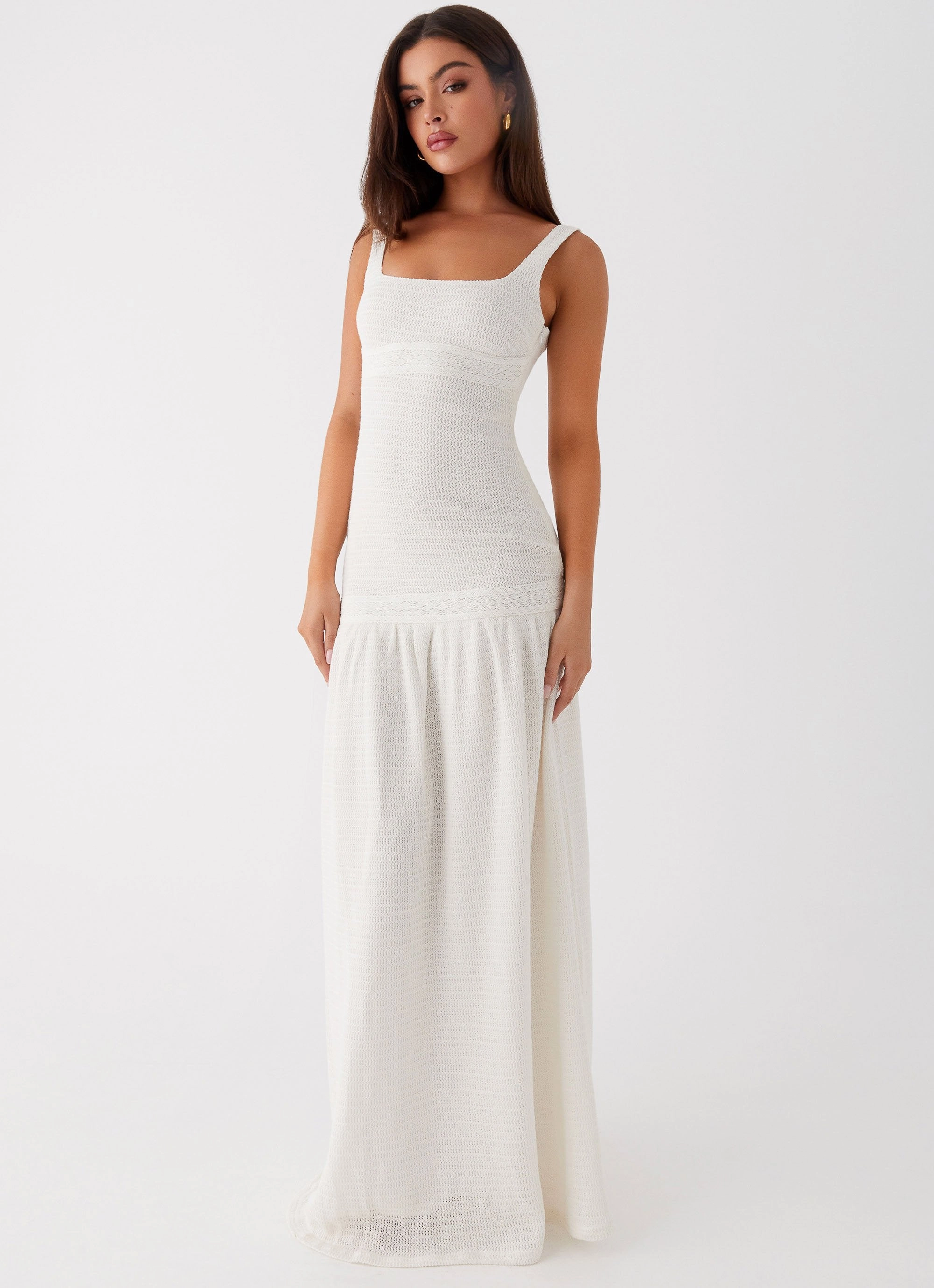 Lyrical Maxi Dress - Ivory Soft Motion Formal Style