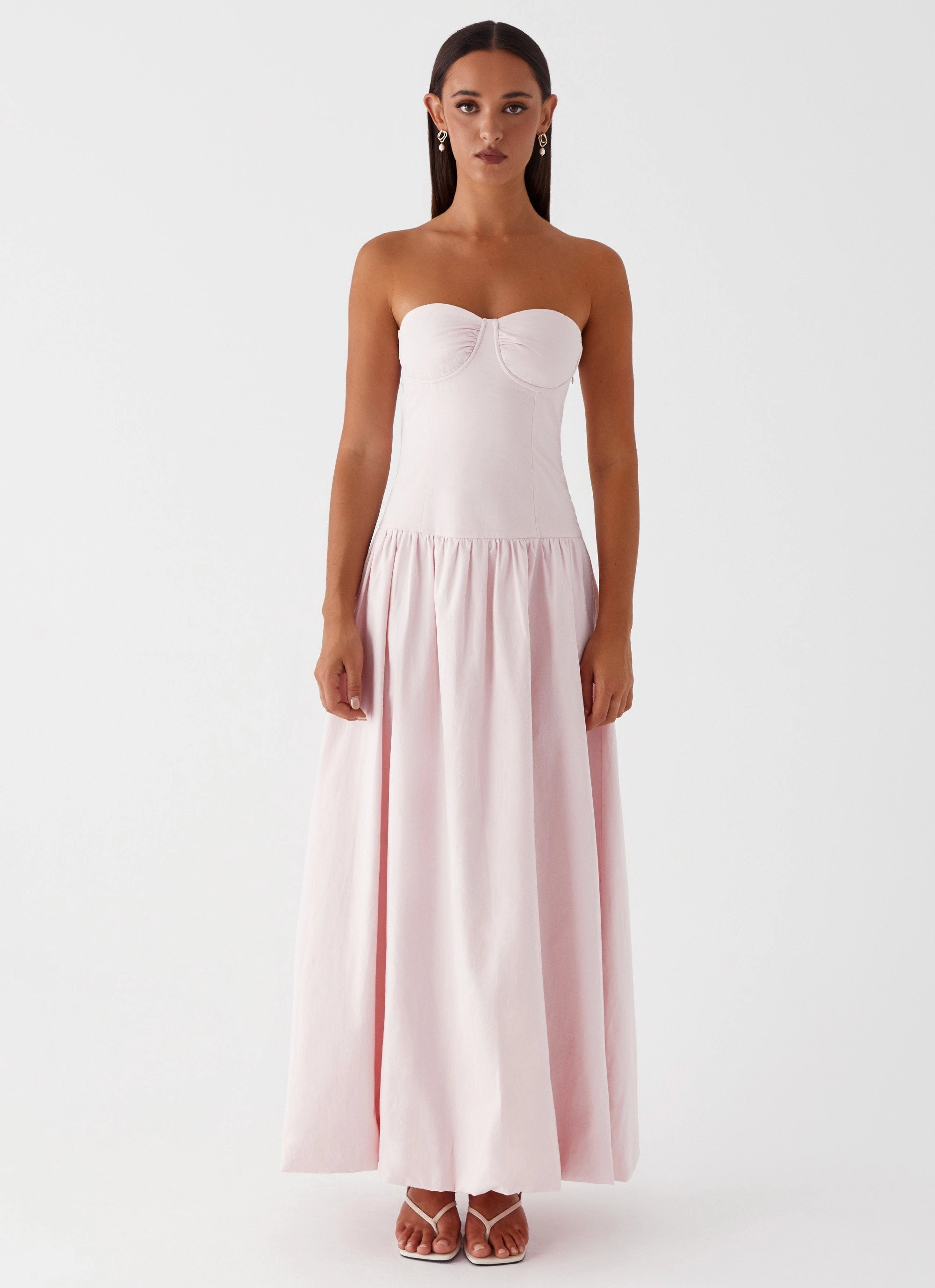 ElasticWaistband Starla Maxi Dress - Pink