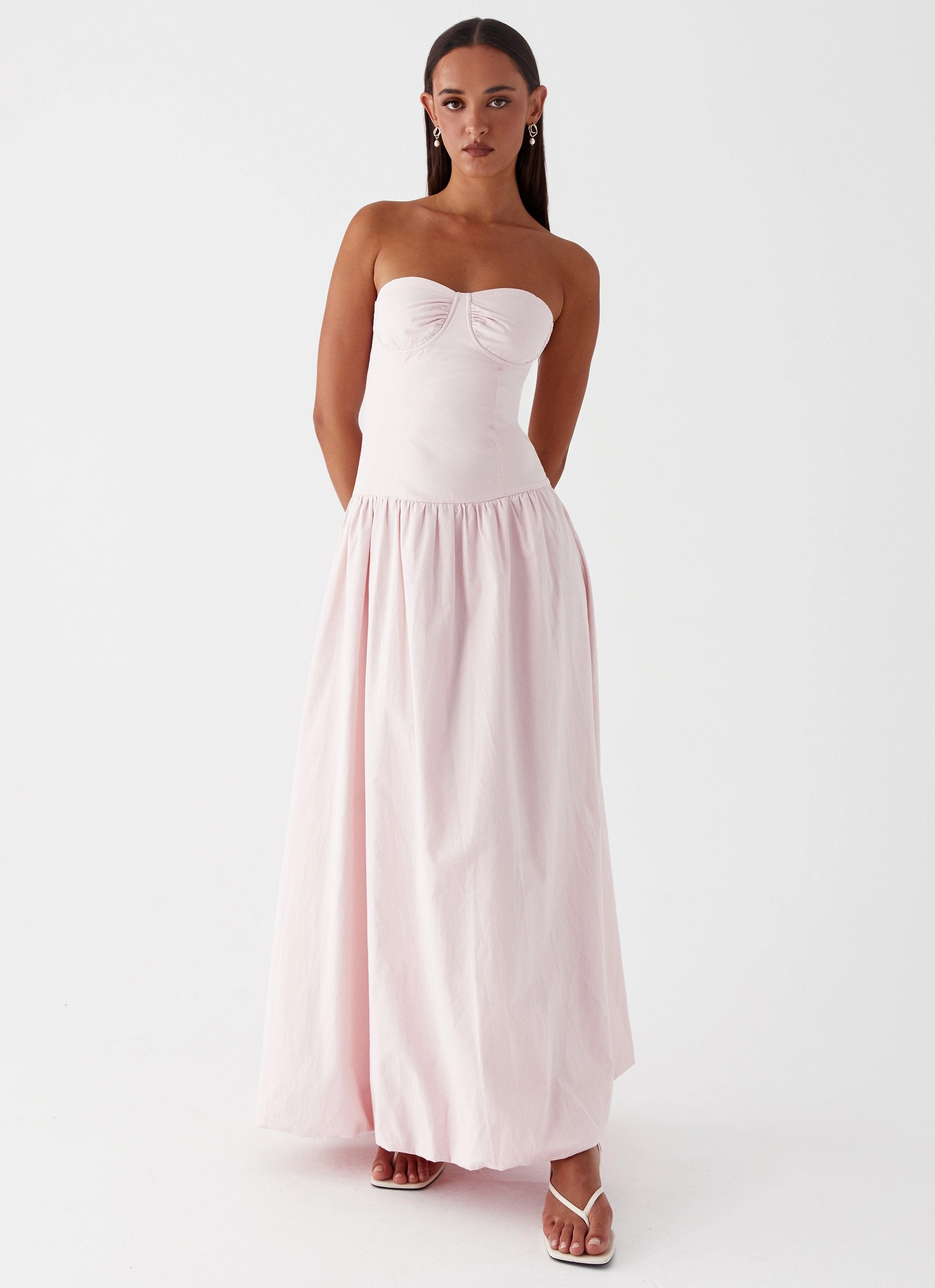 Starla Maxi Dress - Pink Comfy Design Relax Form