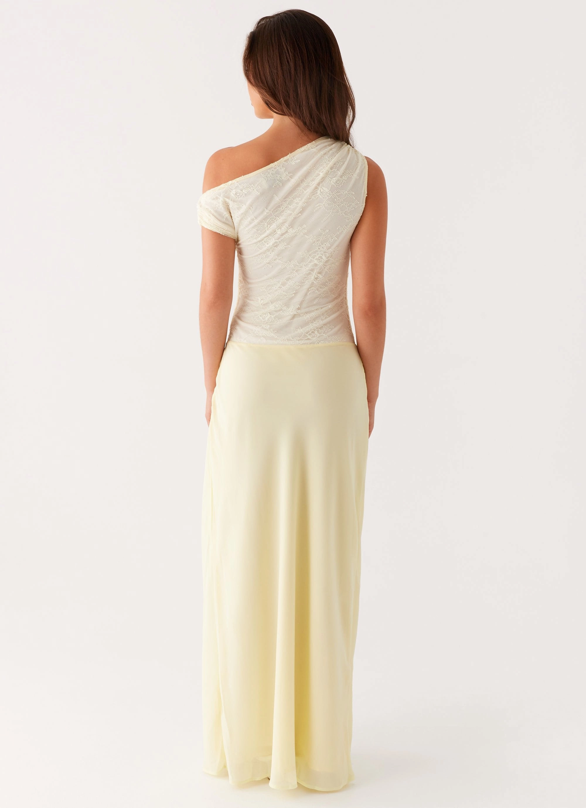 Lili Maxi Dress - Yellow Chic Style Wear Olive Tone