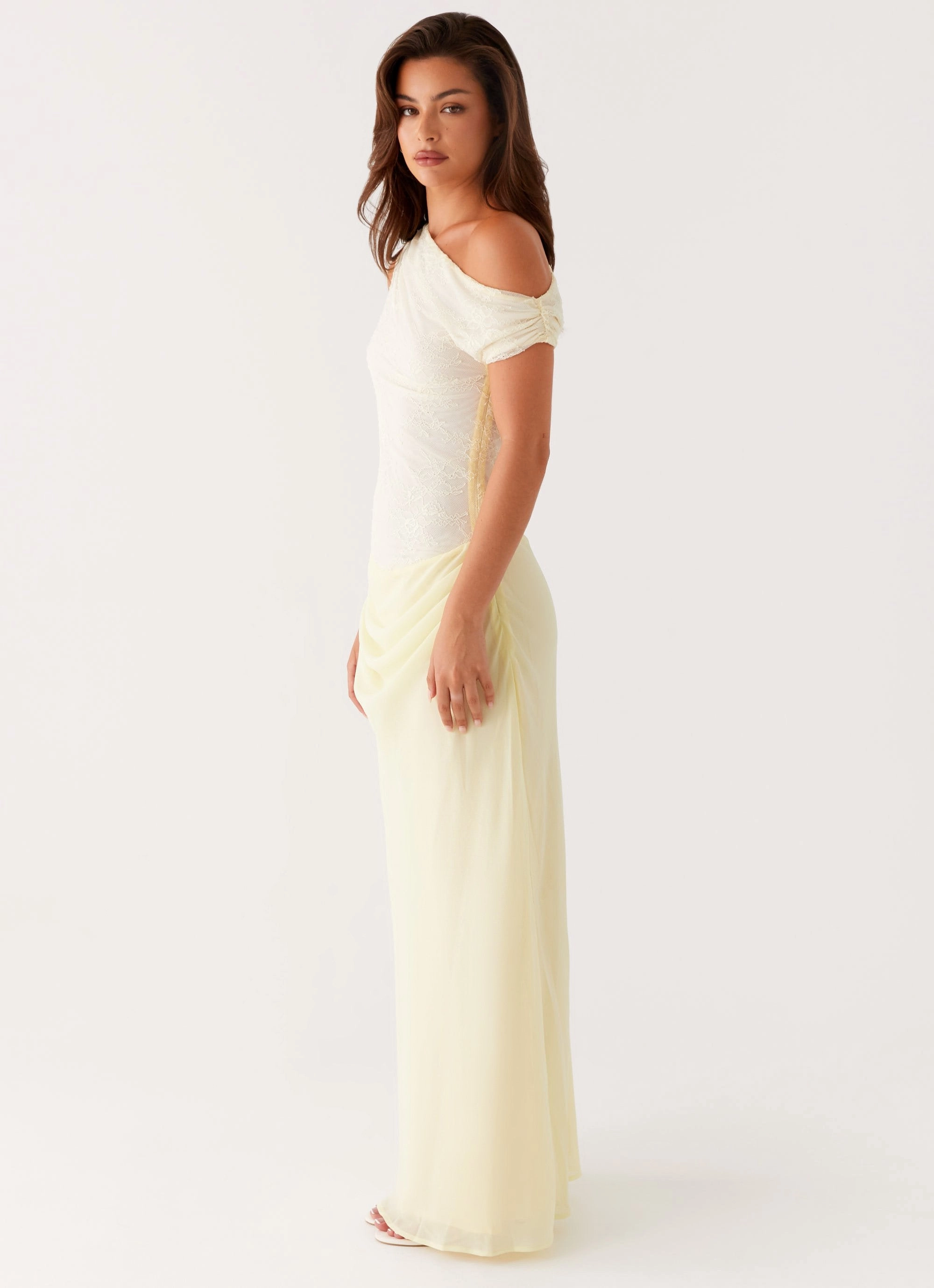 MultiPurposePockets Feminine Line Lili Maxi Dress - Yellow