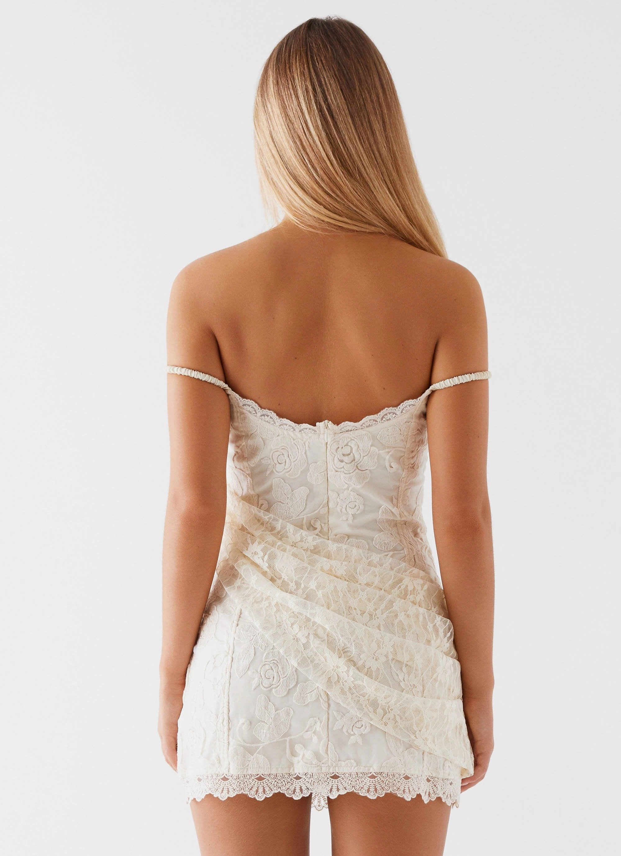 Knockout Mini Dress - White Understated Glam